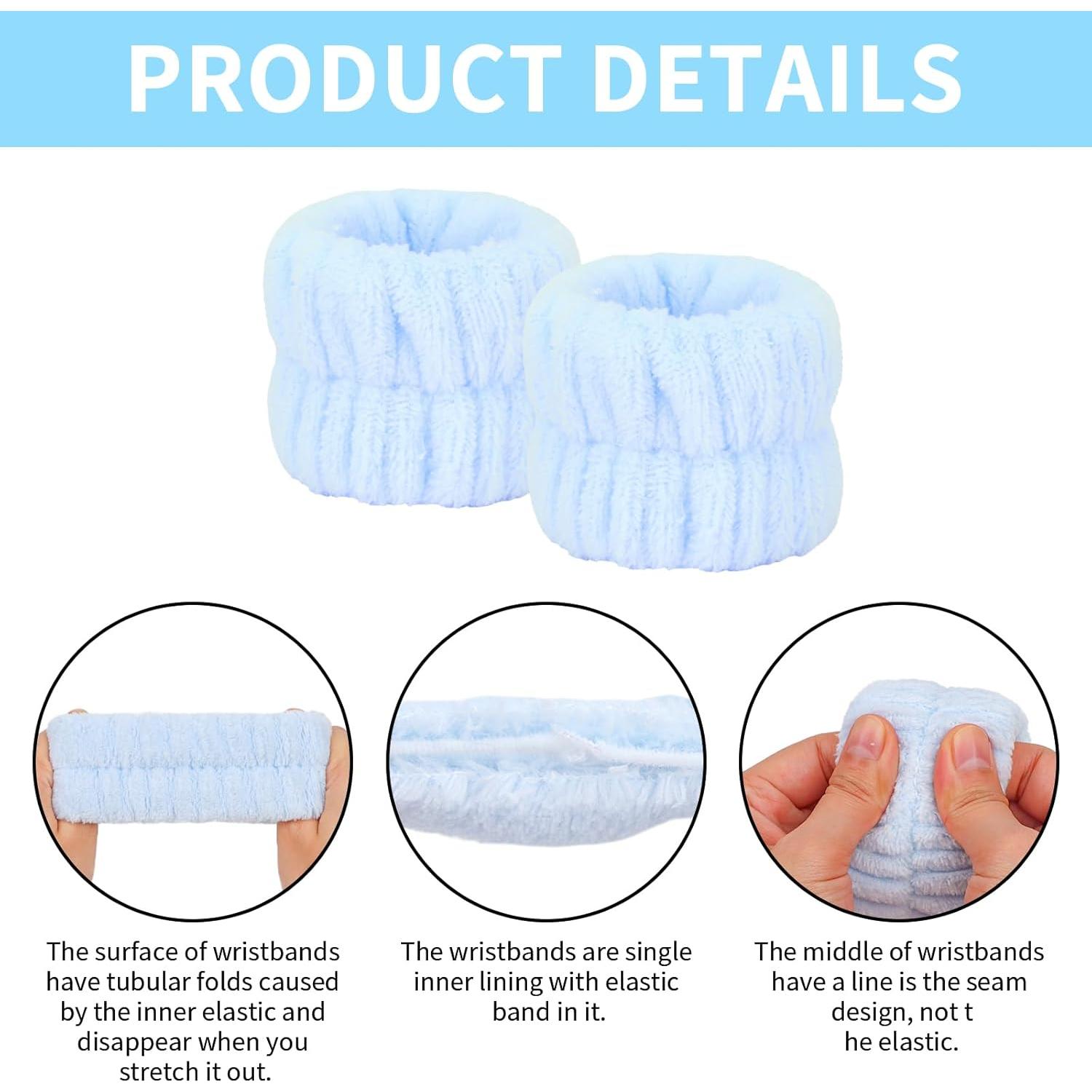 Juego de Spa Azul 6 Piezas ACO-UINT - Diademas y Muñequera