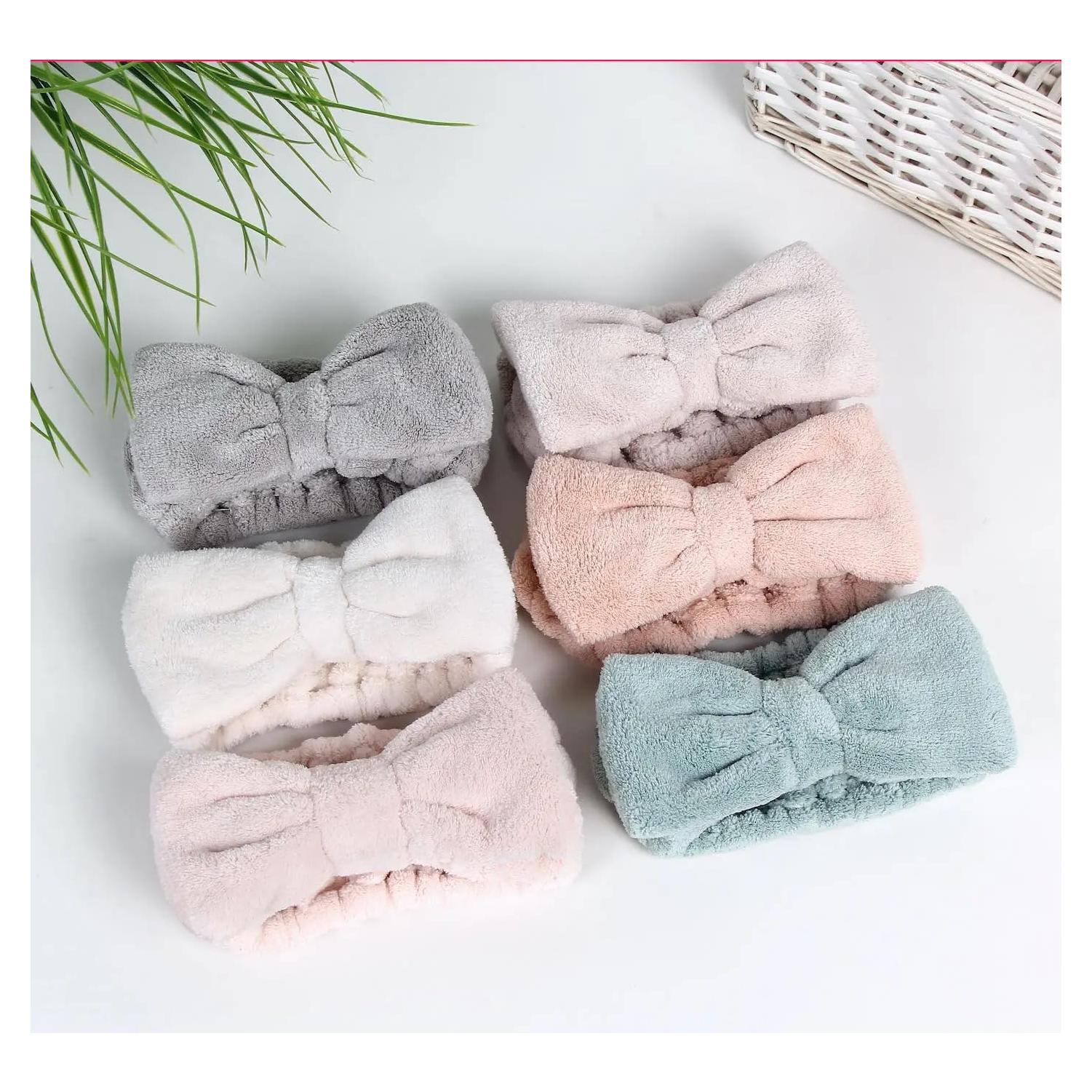 Set de 5 Bandas de Cabeza de Microfibra Laleh para Spa y Maquillaje