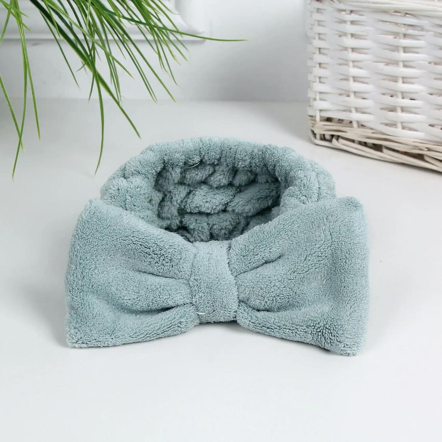 Set de 5 Bandas de Cabeza de Microfibra Laleh para Spa y Maquillaje