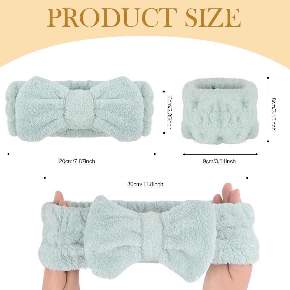 Set de 5 Bandas de Cabeza de Microfibra Laleh para Spa y Maquillaje