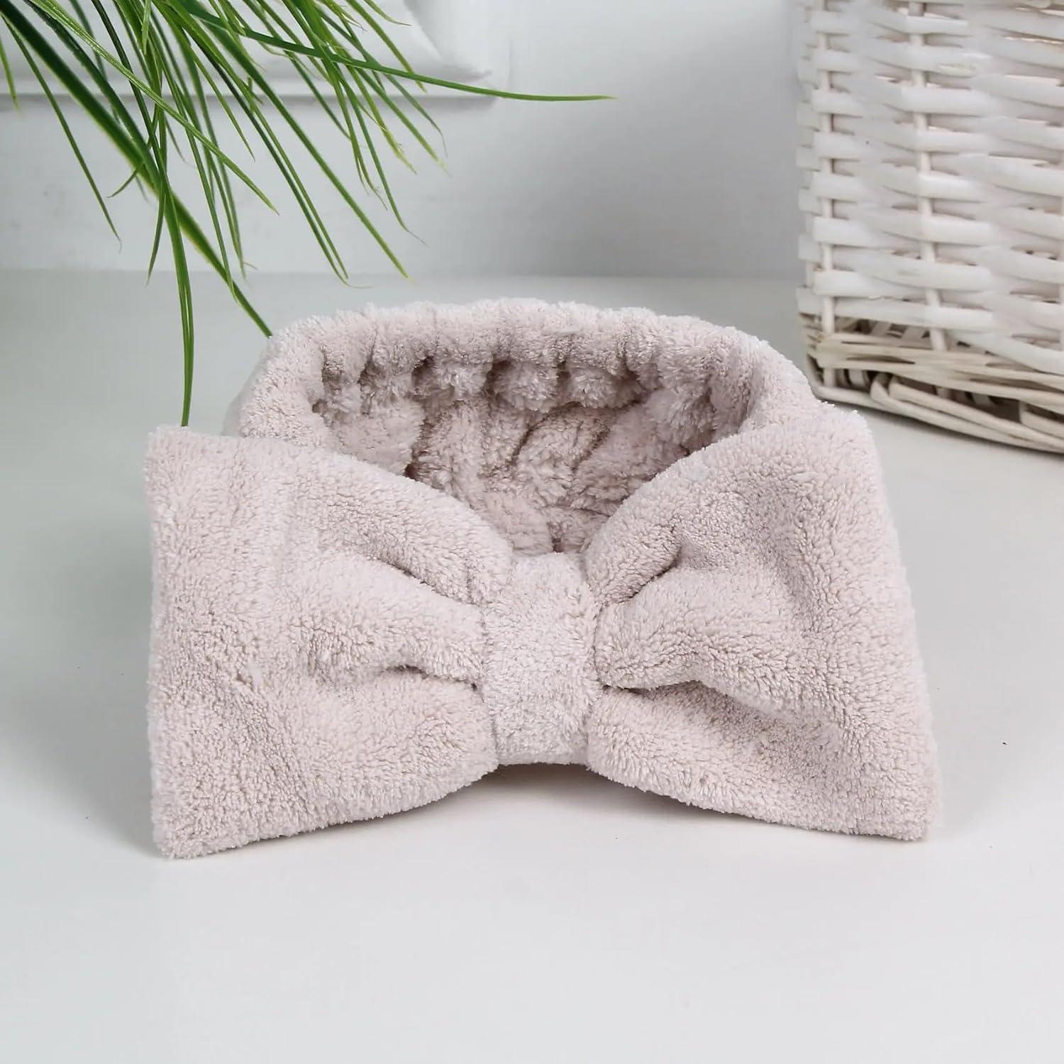 Set de 5 Bandas de Cabeza de Microfibra Laleh para Spa y Maquillaje