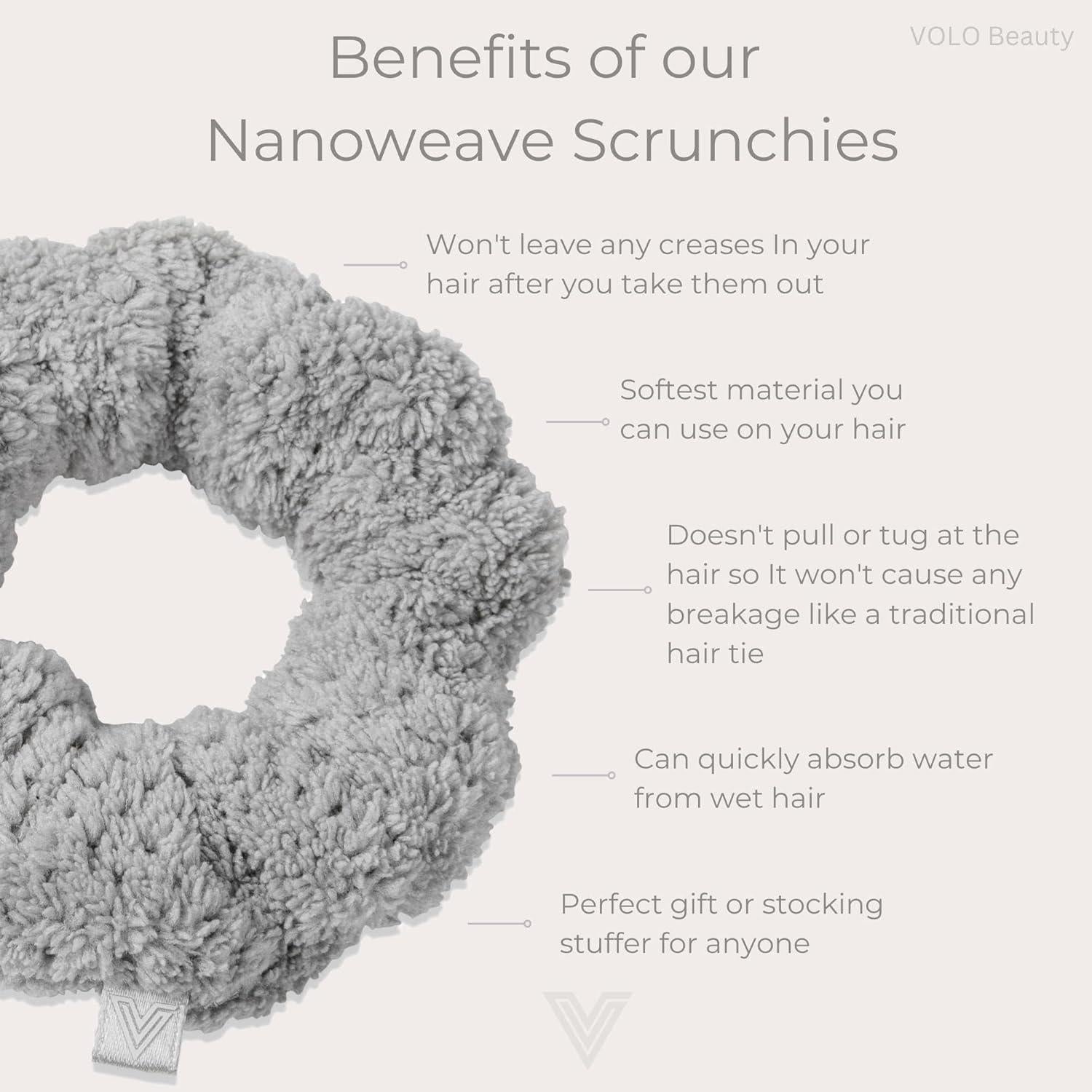 Set Diadema Spa y Scrunchie VOLO Nanoweave Rosa Nube