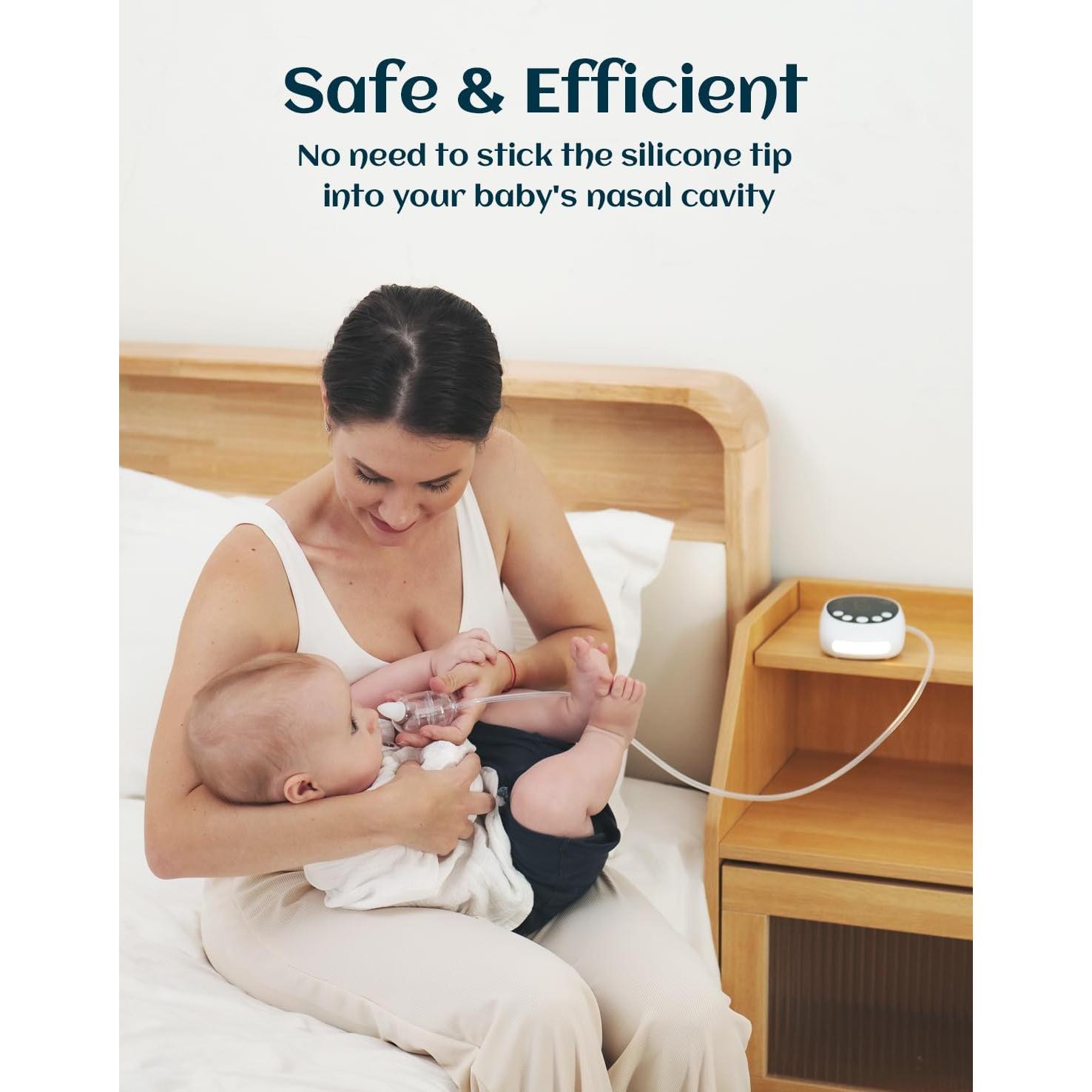 Aspirador Nasal Eléctrico para Bebé X-Bosak NASA005, 9 Niveles