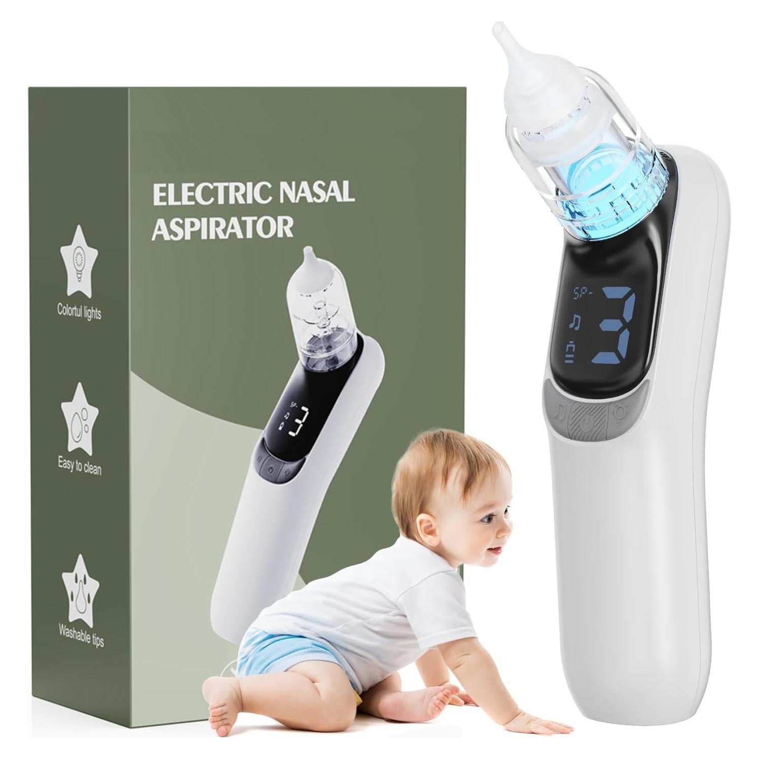 Aspirador Nasal Eléctrico Qulief para Bebés - 3 Niveles de Succión