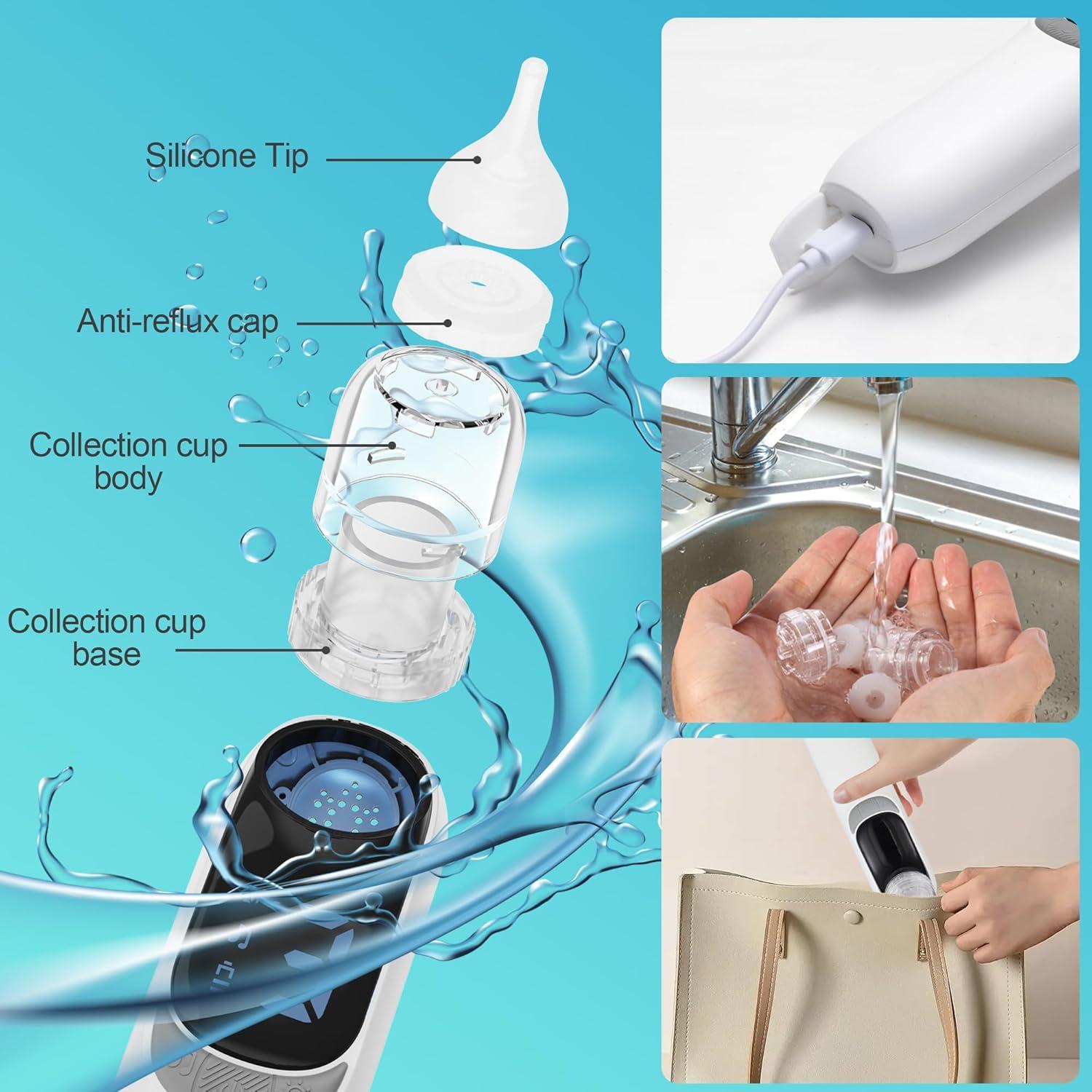 Aspirador Nasal Eléctrico Qulief para Bebés - 3 Niveles de Succión