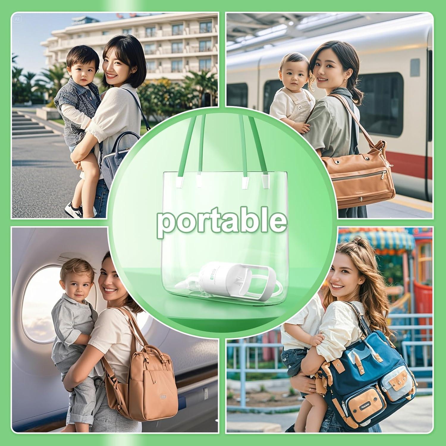 Aspirador Nasal para Bebé Baby Futur Edición Panda Blanco