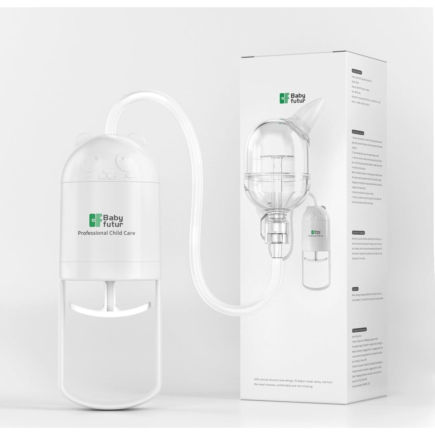 Aspirador Nasal para Bebé Baby Futur Edición Panda Blanco