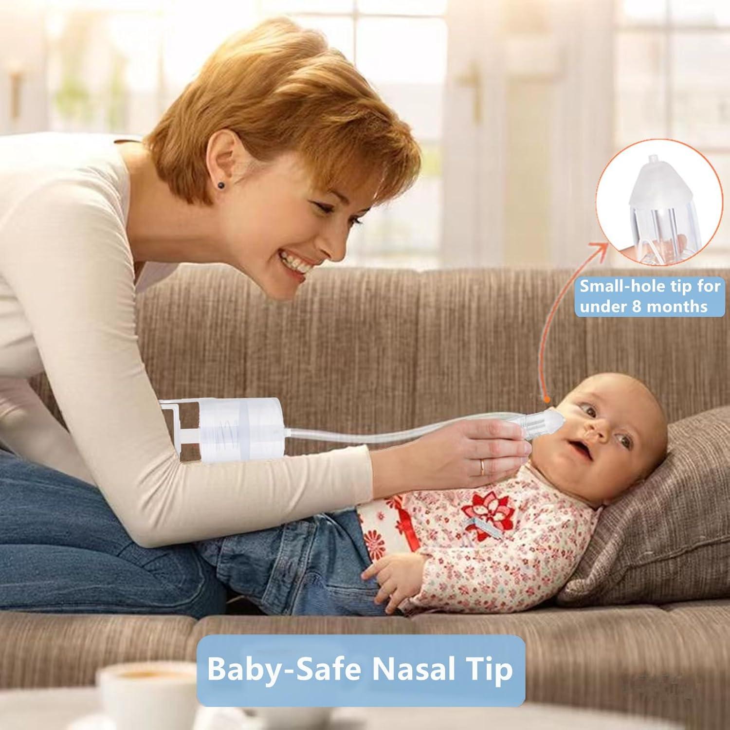 Aspirador Nasal Manual para Bebé IYYI - Succionador de Mocos Blanco
