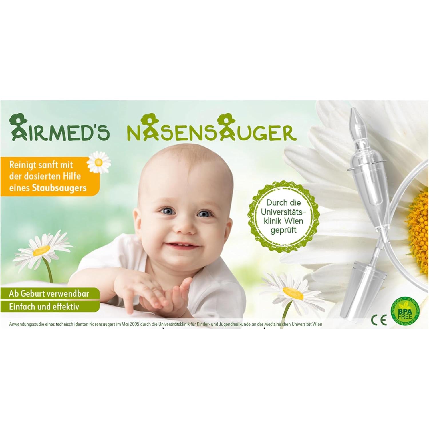 Aspirador Nasal Airmed's Vac para Bebés - Suave y Seguro