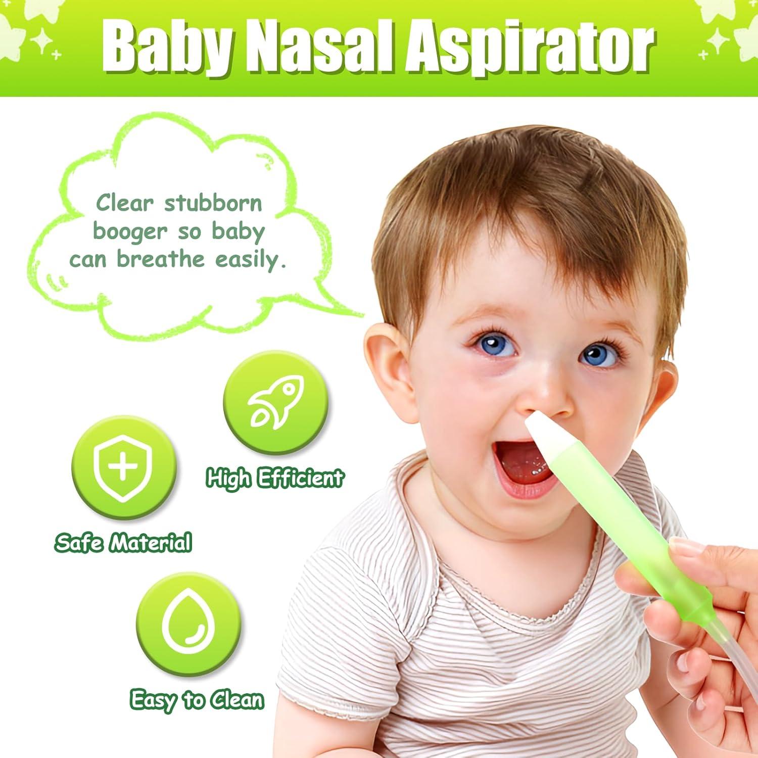 Aspirador Nasal para Bebés KARFRI con 25 Filtros y 2 Puntas