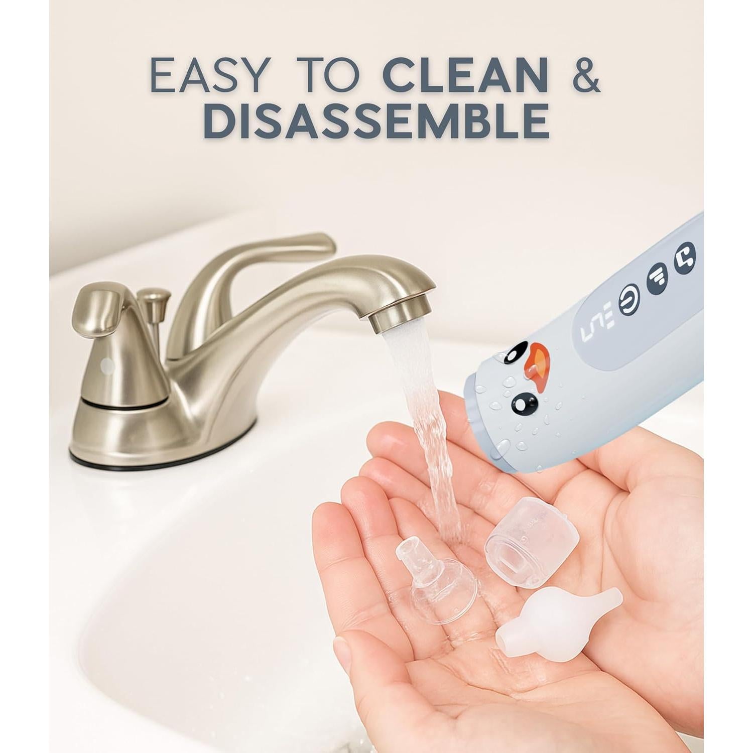 Aspirador Nasal Eléctrico SEREMUM para Bebé con Luz LED