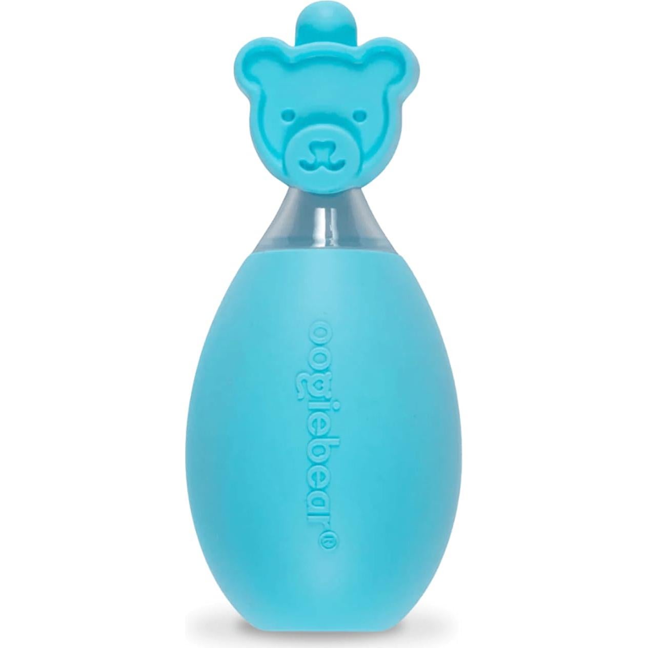 Aspirador Nasal Oogiebear para Bebés - Bulbo de Silicona Azul