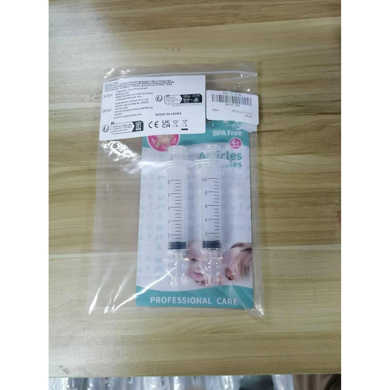 Irrigador Nasal Profesional GEGONG para Bebés - 2 Piezas