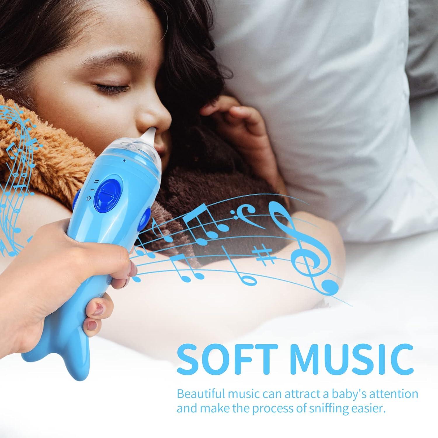 Aspirador Nasal Eléctrico Berrcom para Bebés con Música