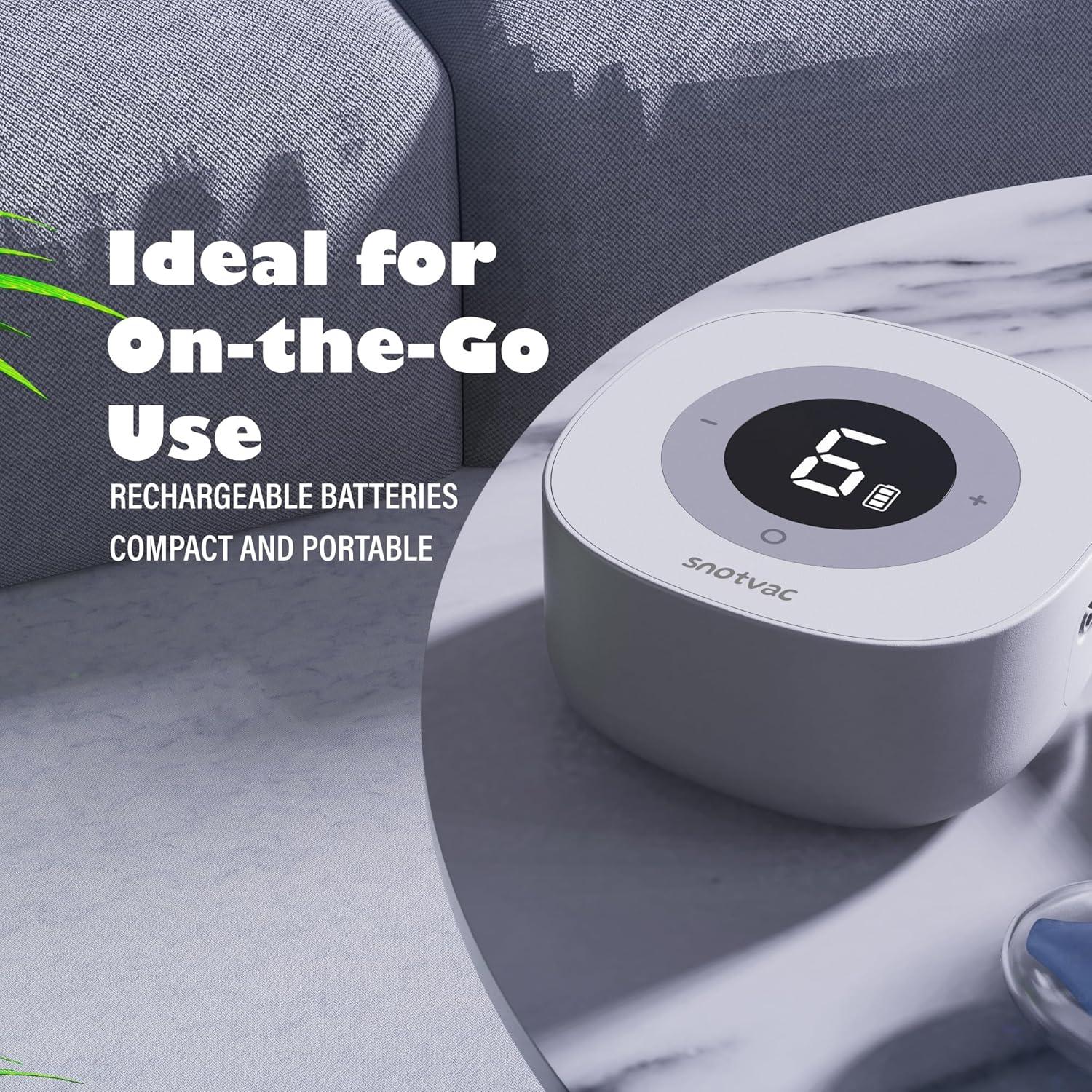 Aspirador Nasal Eléctrico SnotVac SnotMax - Grado Hospitalario