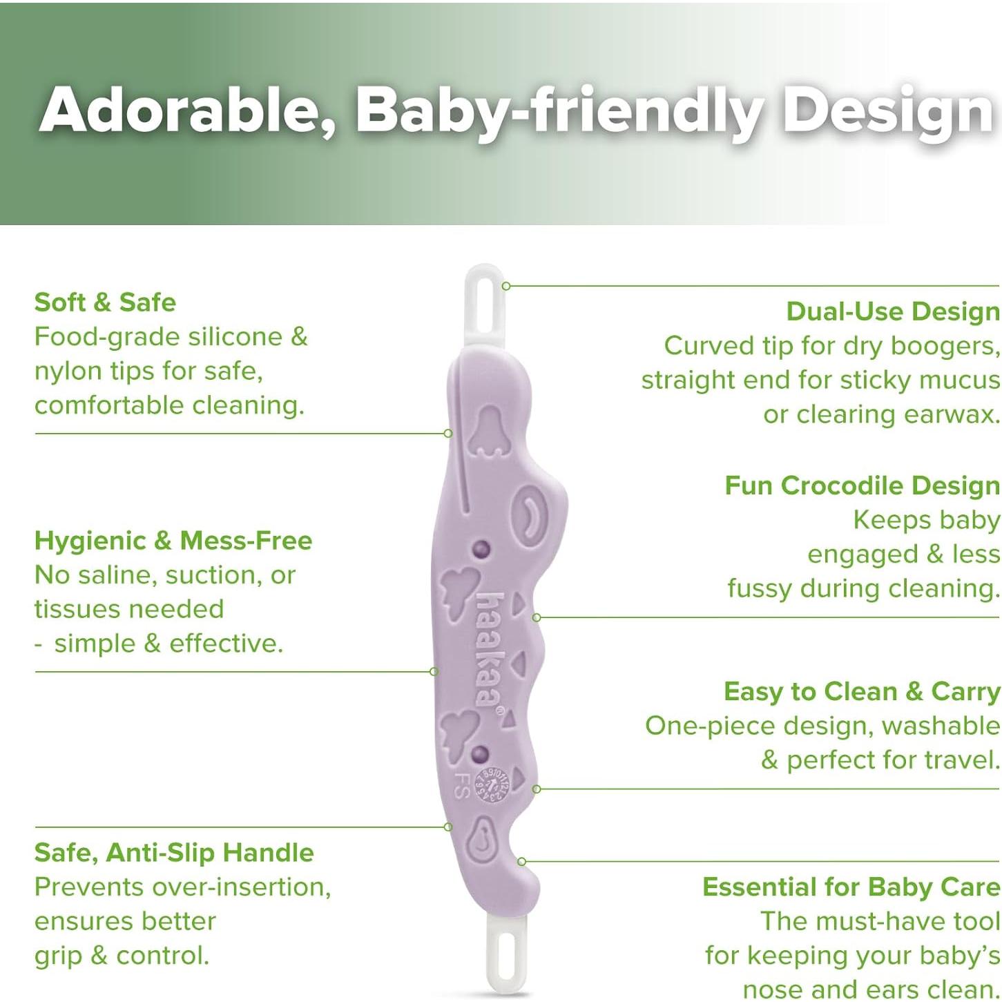 Limpiador de Nariz y Cerumen para Bebés Haakaa - Lavanda