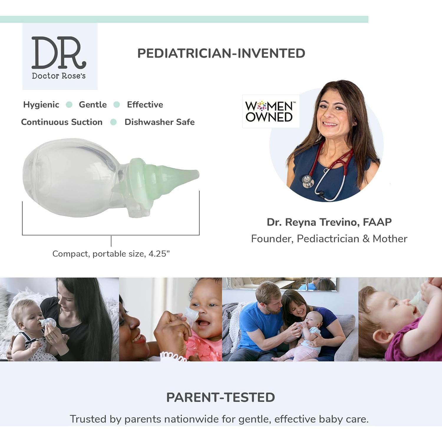 Aspirador Nasal Dr. Rose para Bebé Doble Succión 1 Unidad