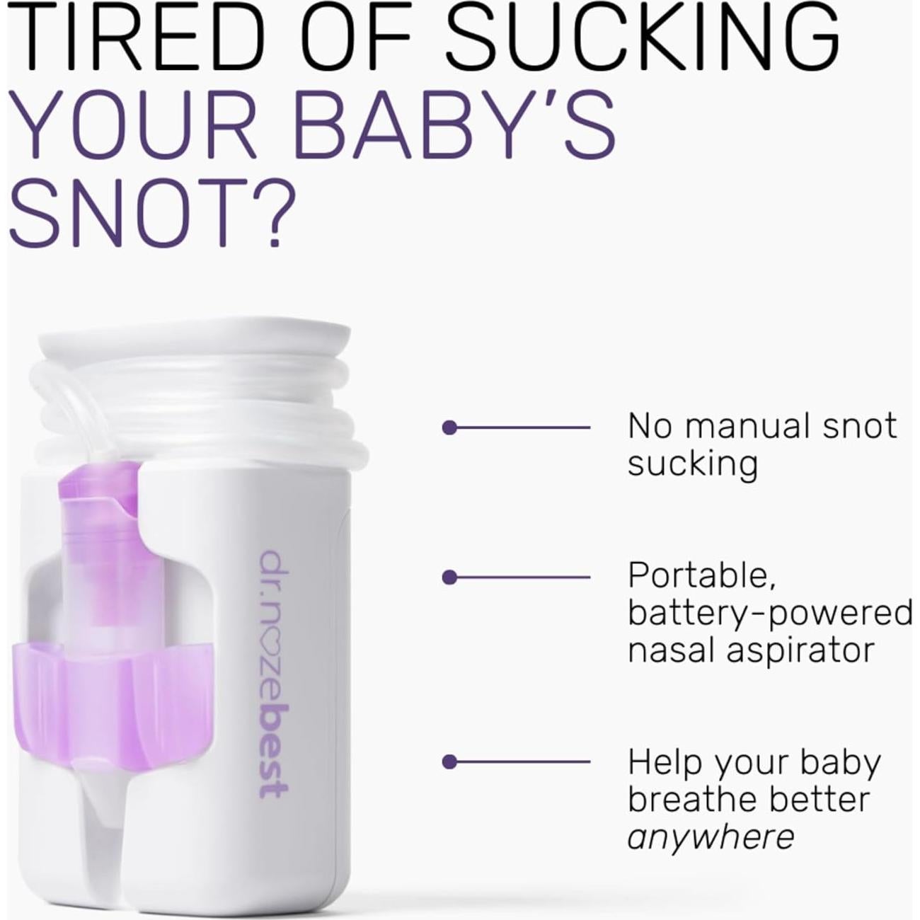 Aspirador Nasal Eléctrico Dr. Noze Best NozeBot - Grado Hospitalario