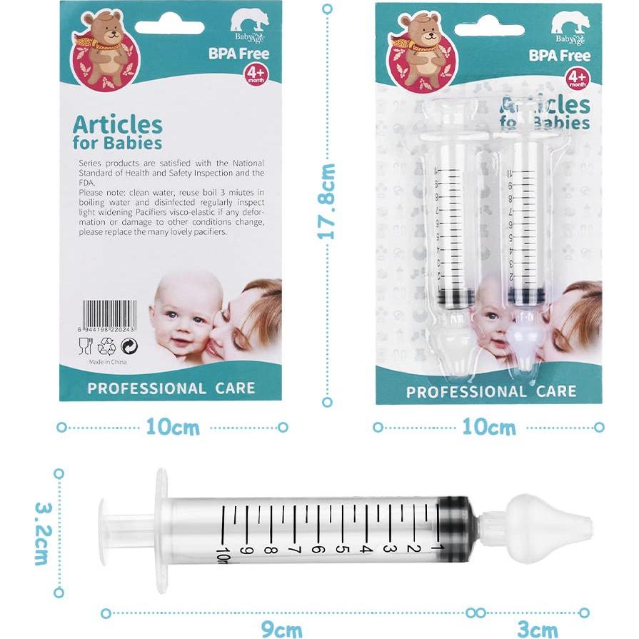 Aspirador Nasal para Bebés Vicloon 4pcs Silicona Portátil