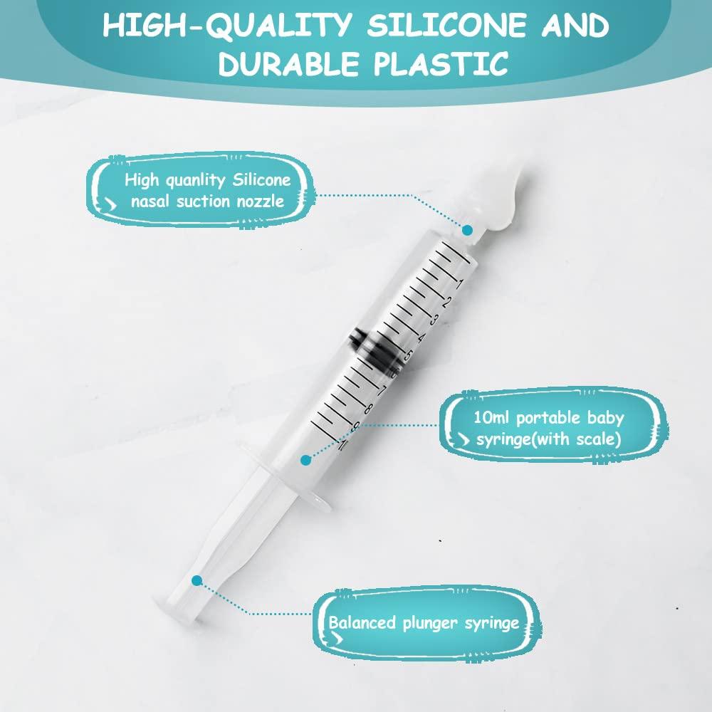 Aspirador Nasal para Bebés Vicloon 4pcs Silicona Portátil