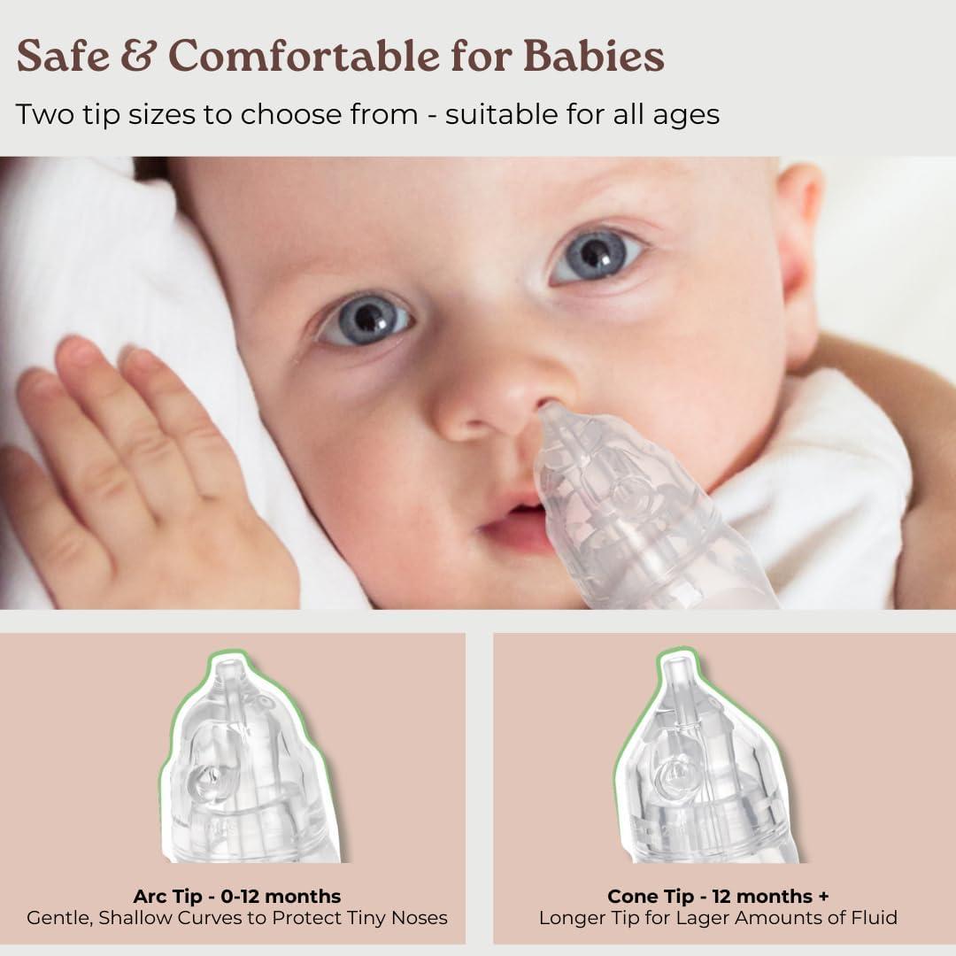 Aspirador Nasal Haakaa Pingüino para Bebés - Silicona Grado Alimenticio