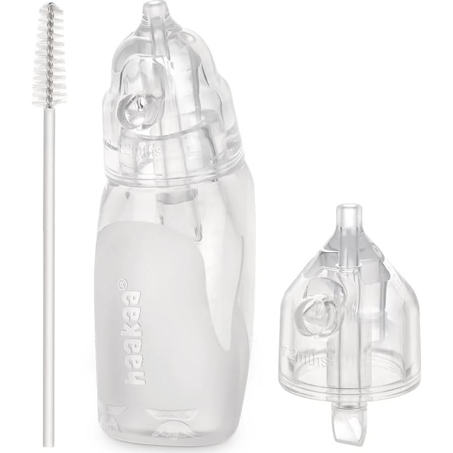 Aspirador Nasal Haakaa Pingüino para Bebés - Silicona Grado Alimenticio