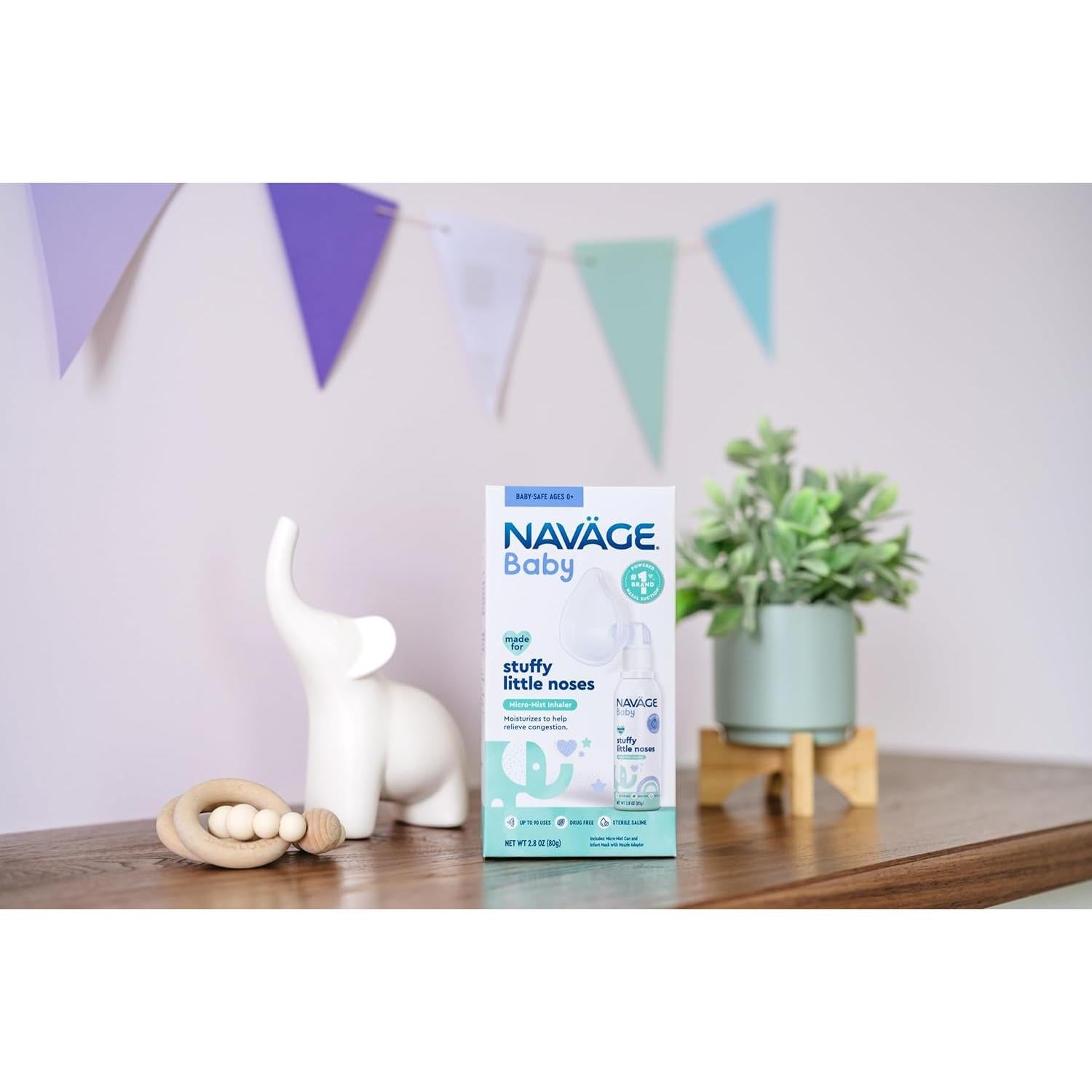 Inhalador de Micro-Niebla Salina Navage Baby 79.4ml - Spray Nasal para Bebés