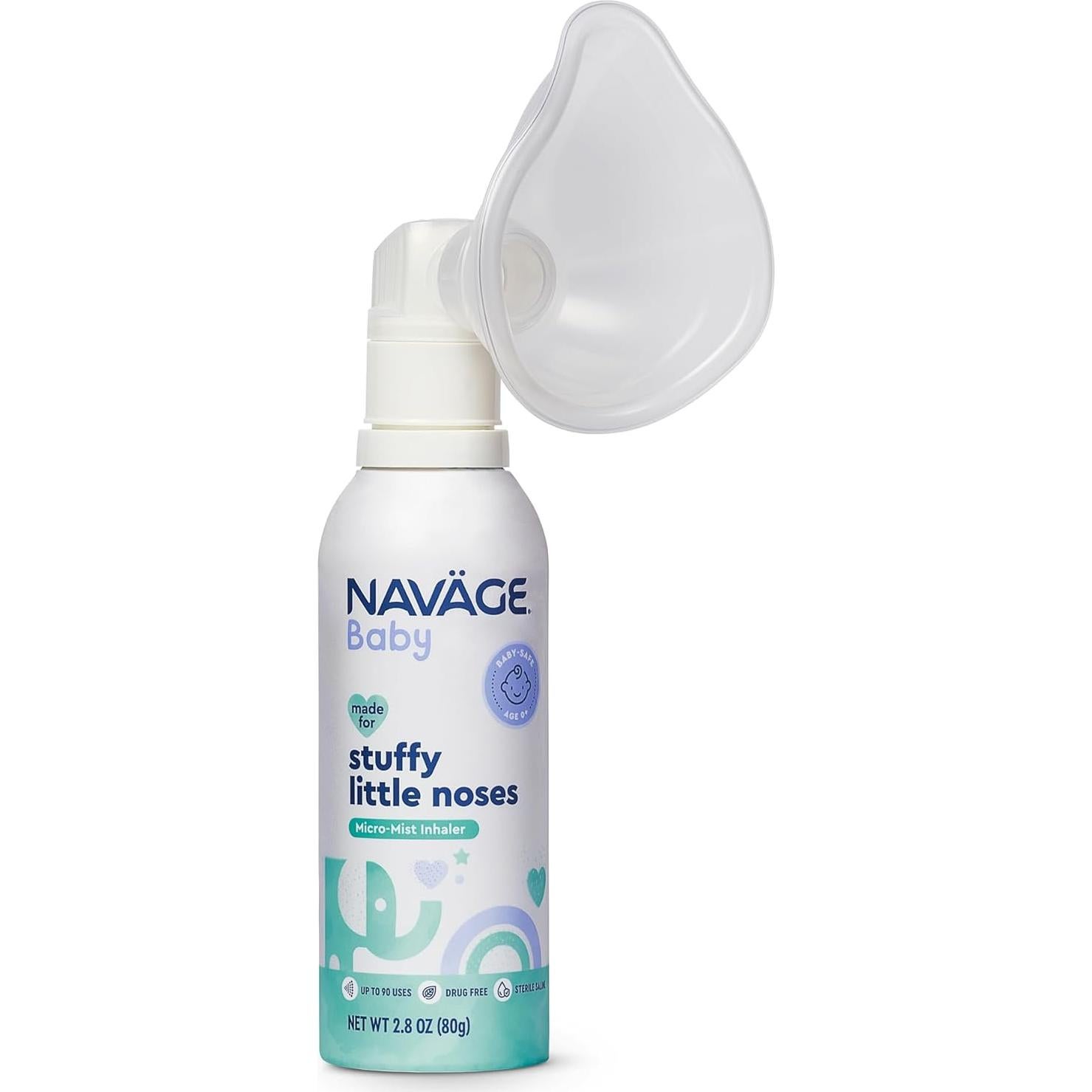Inhalador de Micro-Niebla Salina Navage Baby 79.4ml - Spray Nasal para Bebés