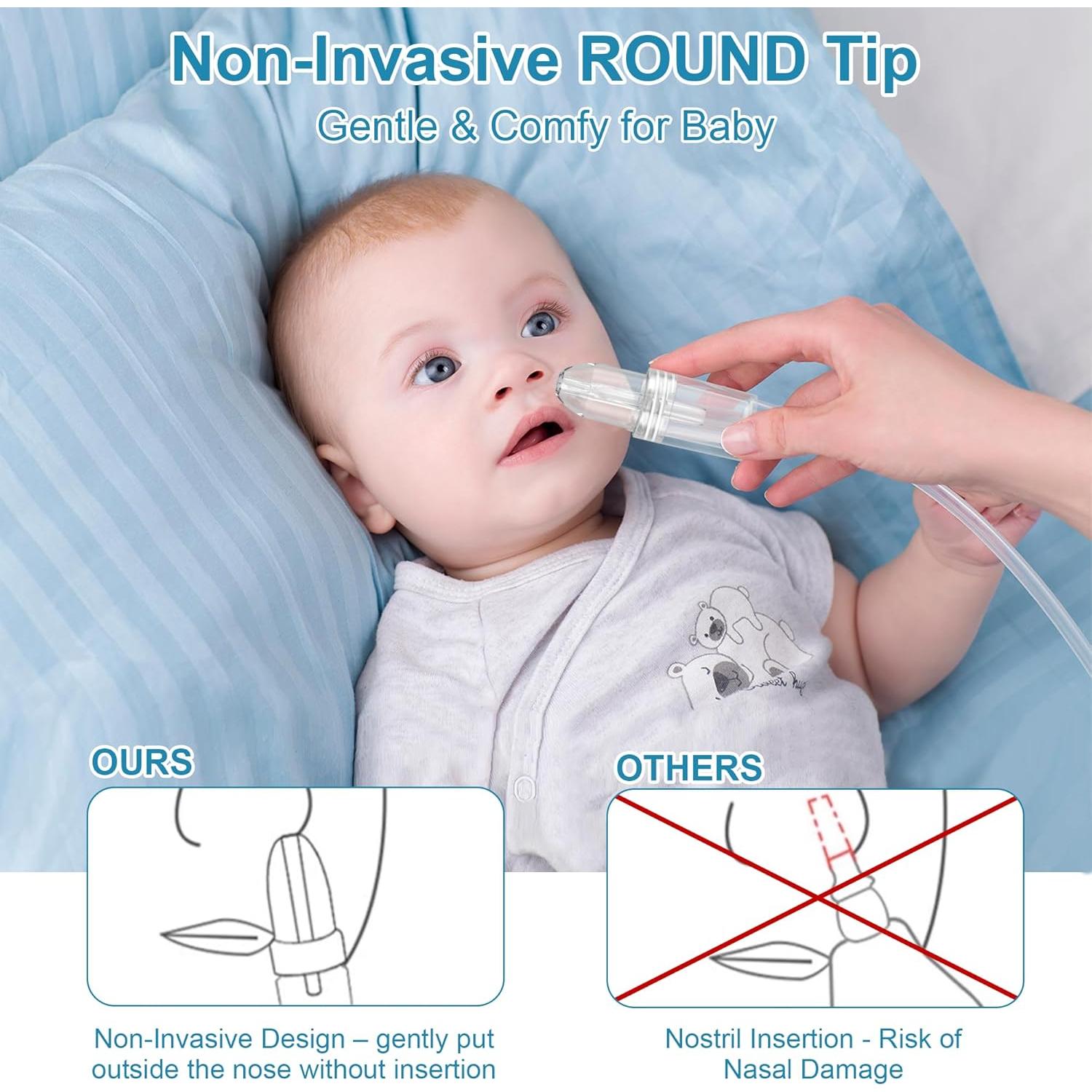 Aspirador Nasal Manual CHIBOJI para Bebés - Succión Suave y Silenciosa