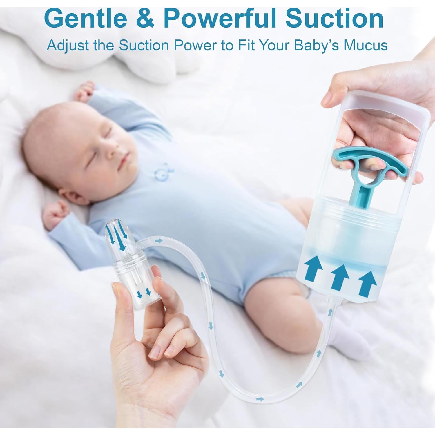 Aspirador Nasal Manual CHIBOJI para Bebés - Succión Suave y Silenciosa