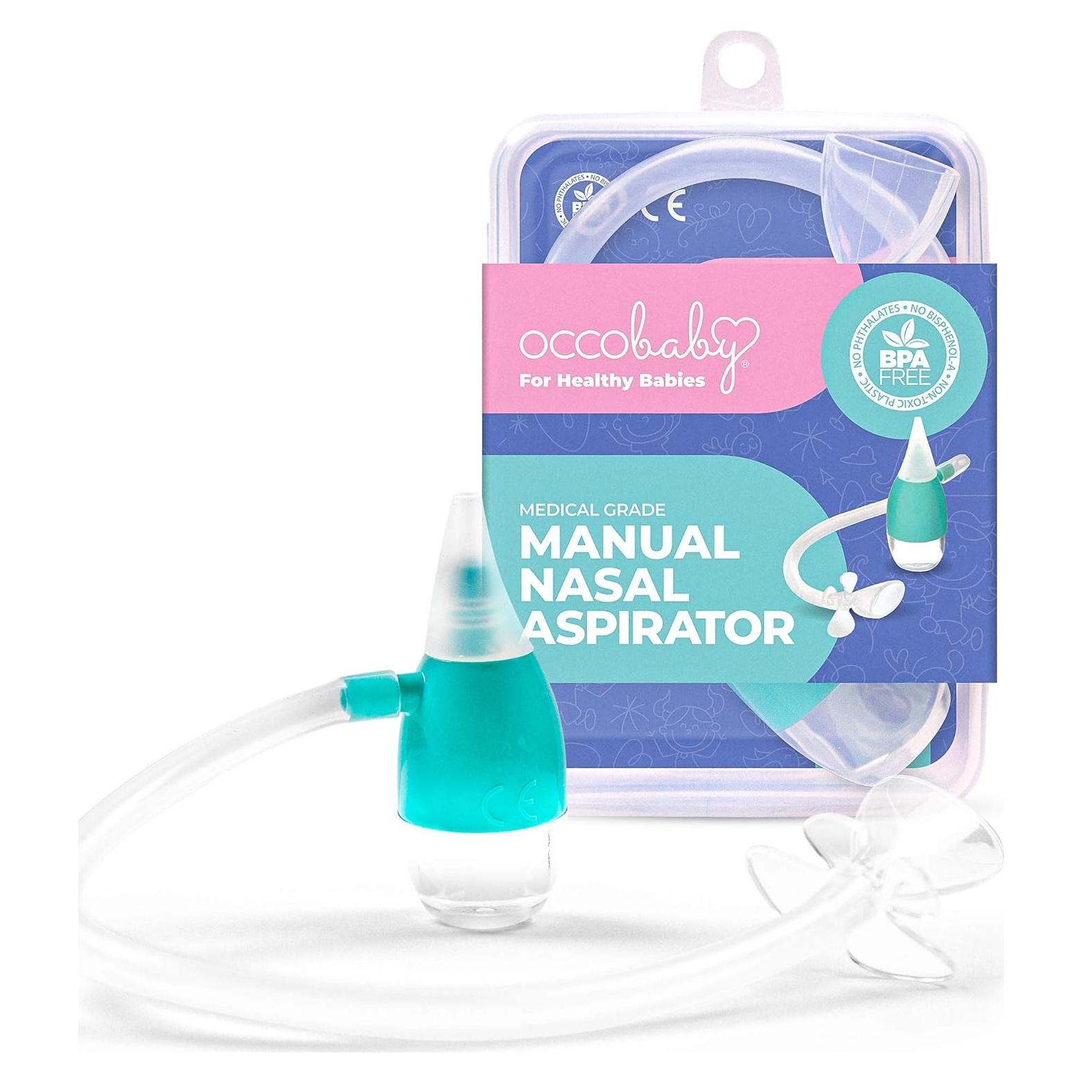 Aspirador Nasal Manual OCCObaby - Succionador de Nariz Bebés