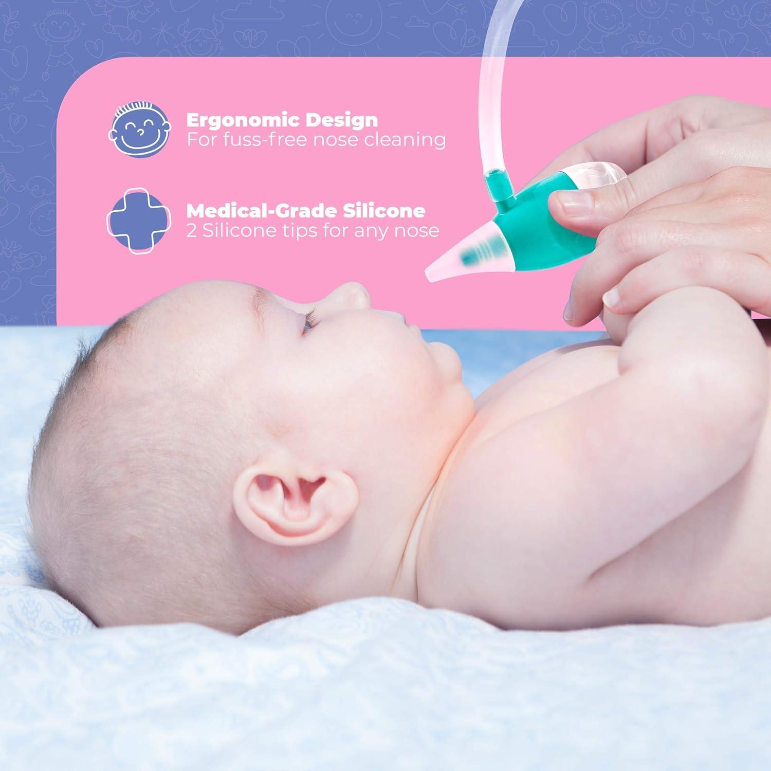 Aspirador Nasal Manual OCCObaby - Succionador de Nariz Bebés