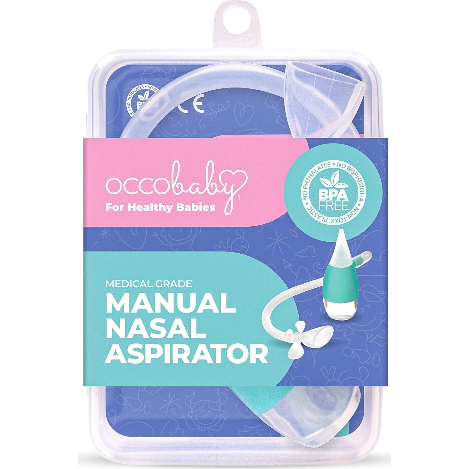 Aspirador Nasal Manual OCCObaby - Succionador de Nariz Bebés
