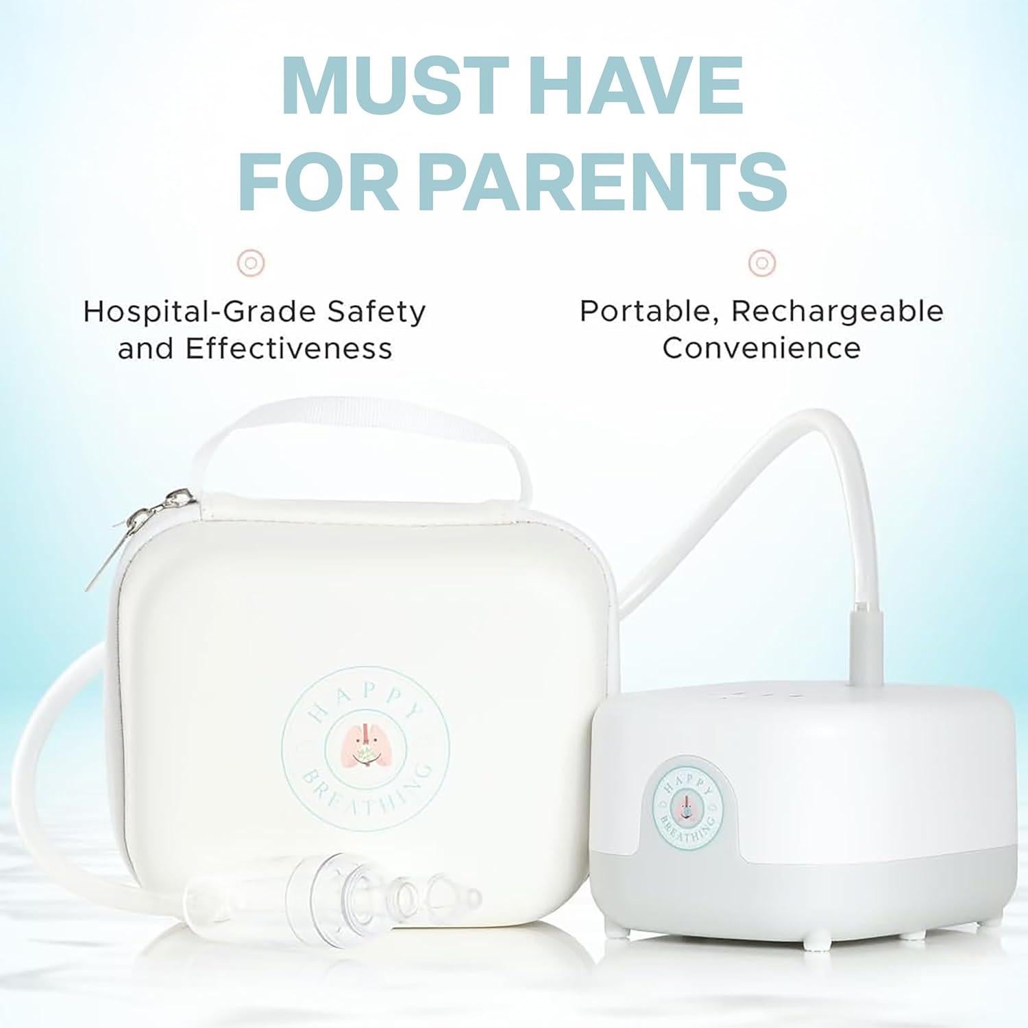 Aspirador Nasal Eléctrico Happy Breathing para Bebés - 3 Niveles