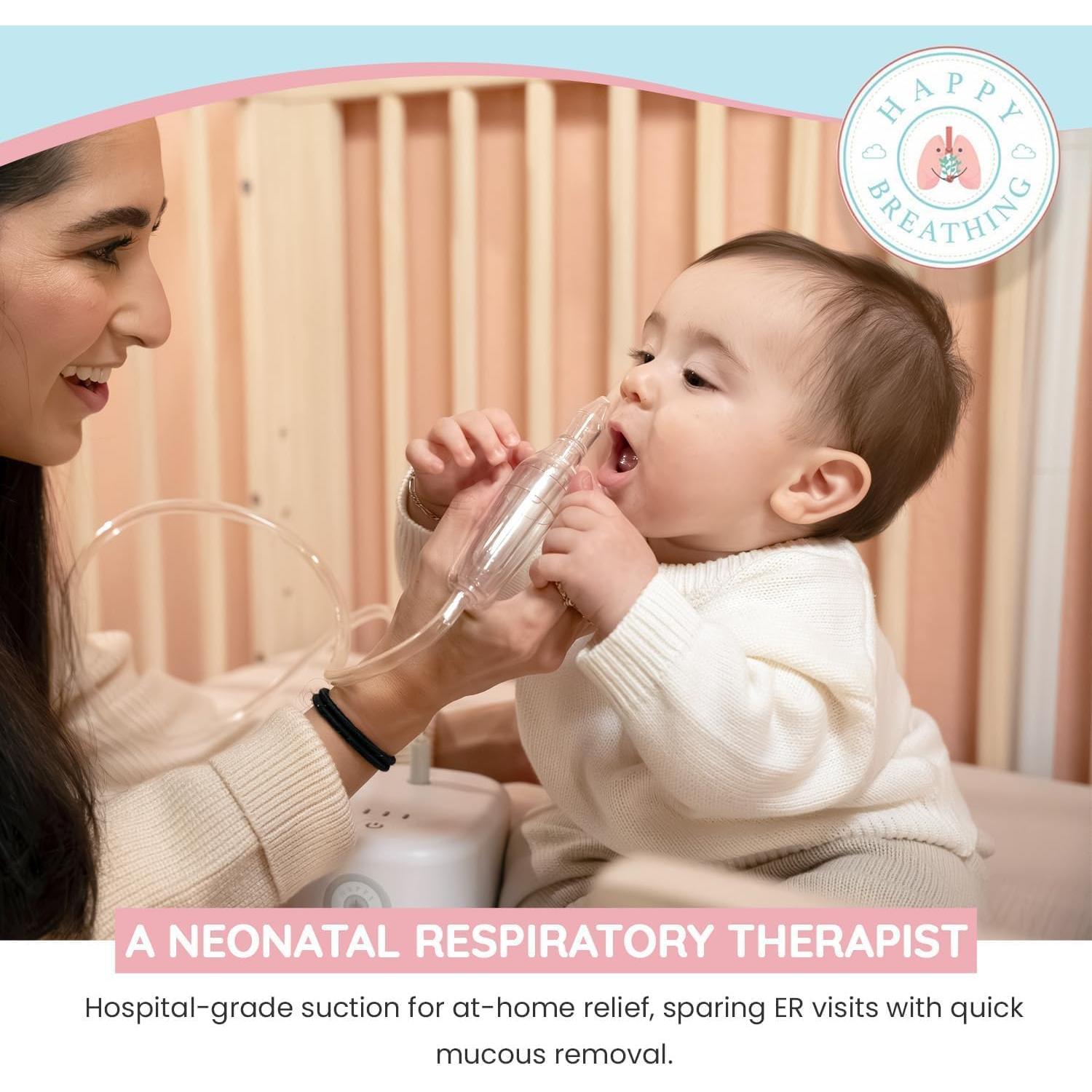 Aspirador Nasal Eléctrico Happy Breathing para Bebés - 3 Niveles