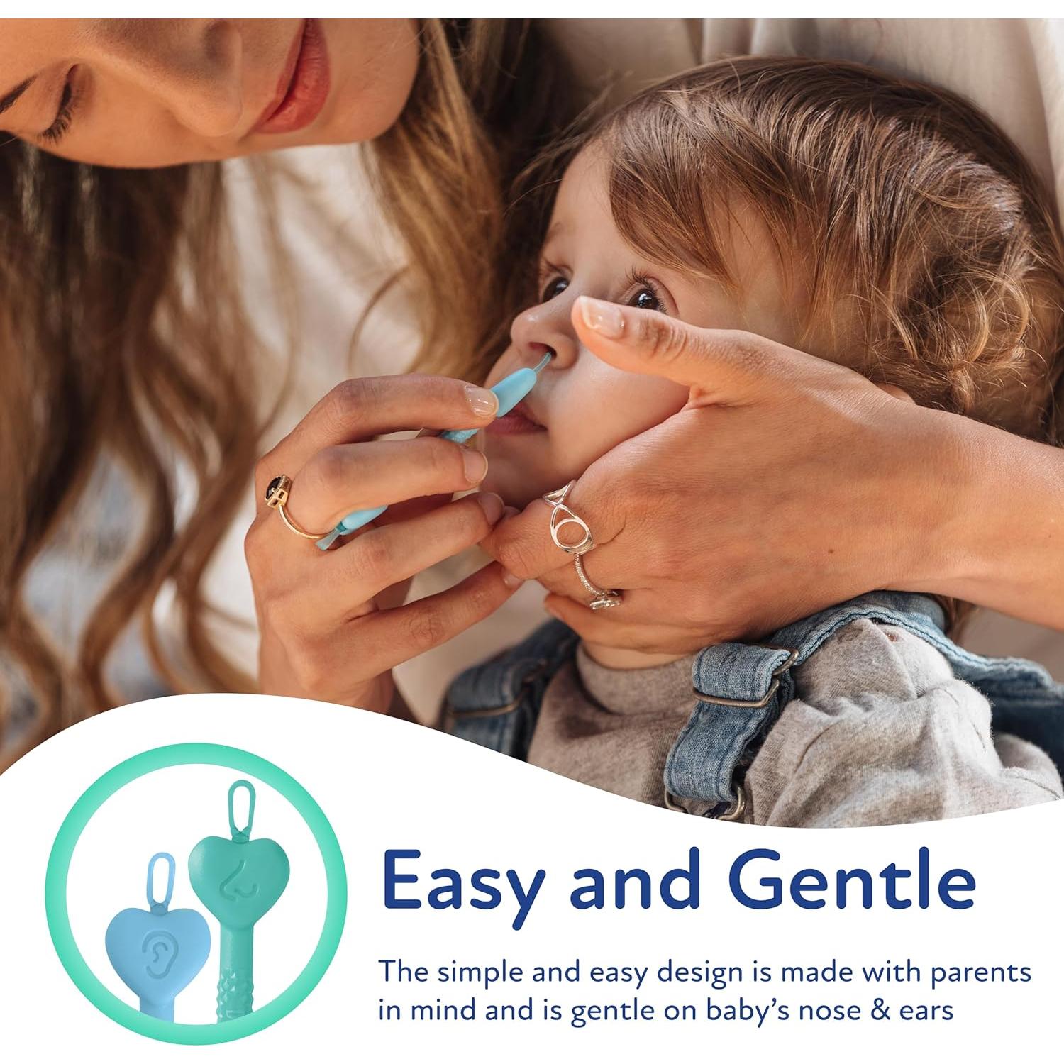 Juego de Cuidado de Nariz y Oídos para Bebés Dr. Talbot - Aspirador Nasal y Limpiadores