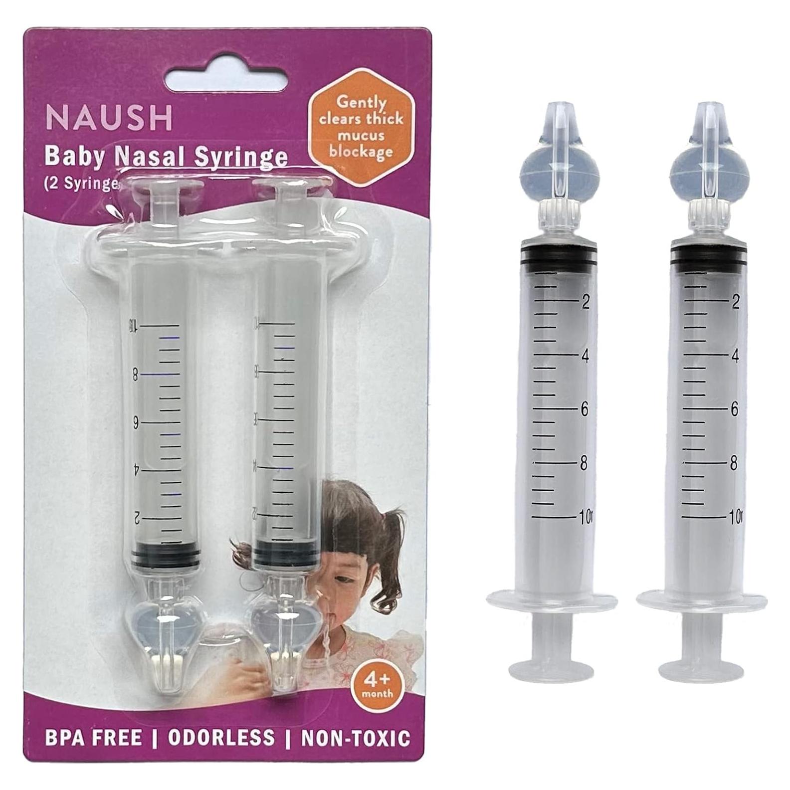 Aspirador Nasal para Bebé NAUSH - Jeringa 10ml Silicona BPA Free