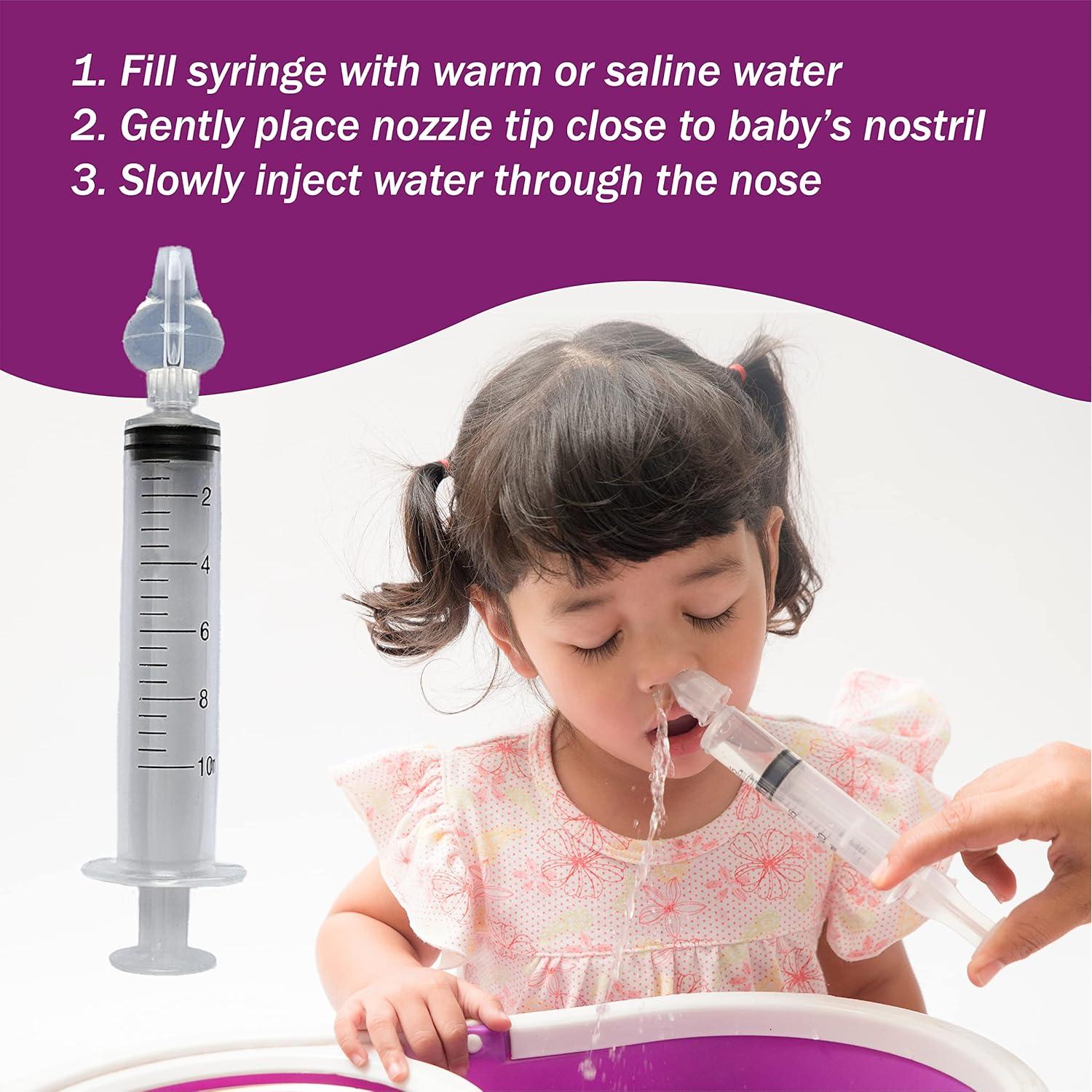 Aspirador Nasal para Bebé NAUSH - Jeringa 10ml Silicona BPA Free