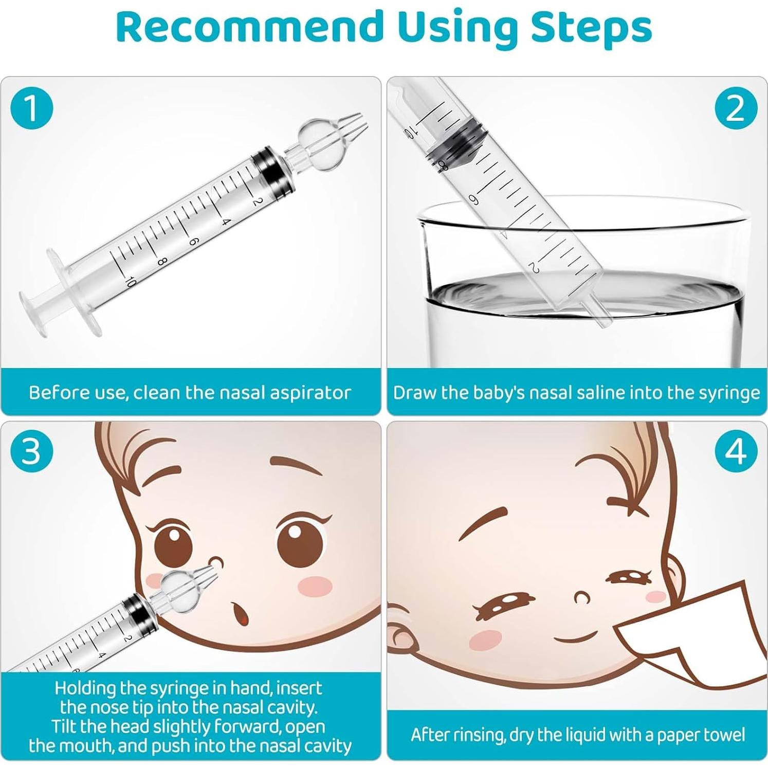 Irrigador Nasal Reutilizable LONMATO 2 Piezas Silicona 10mL