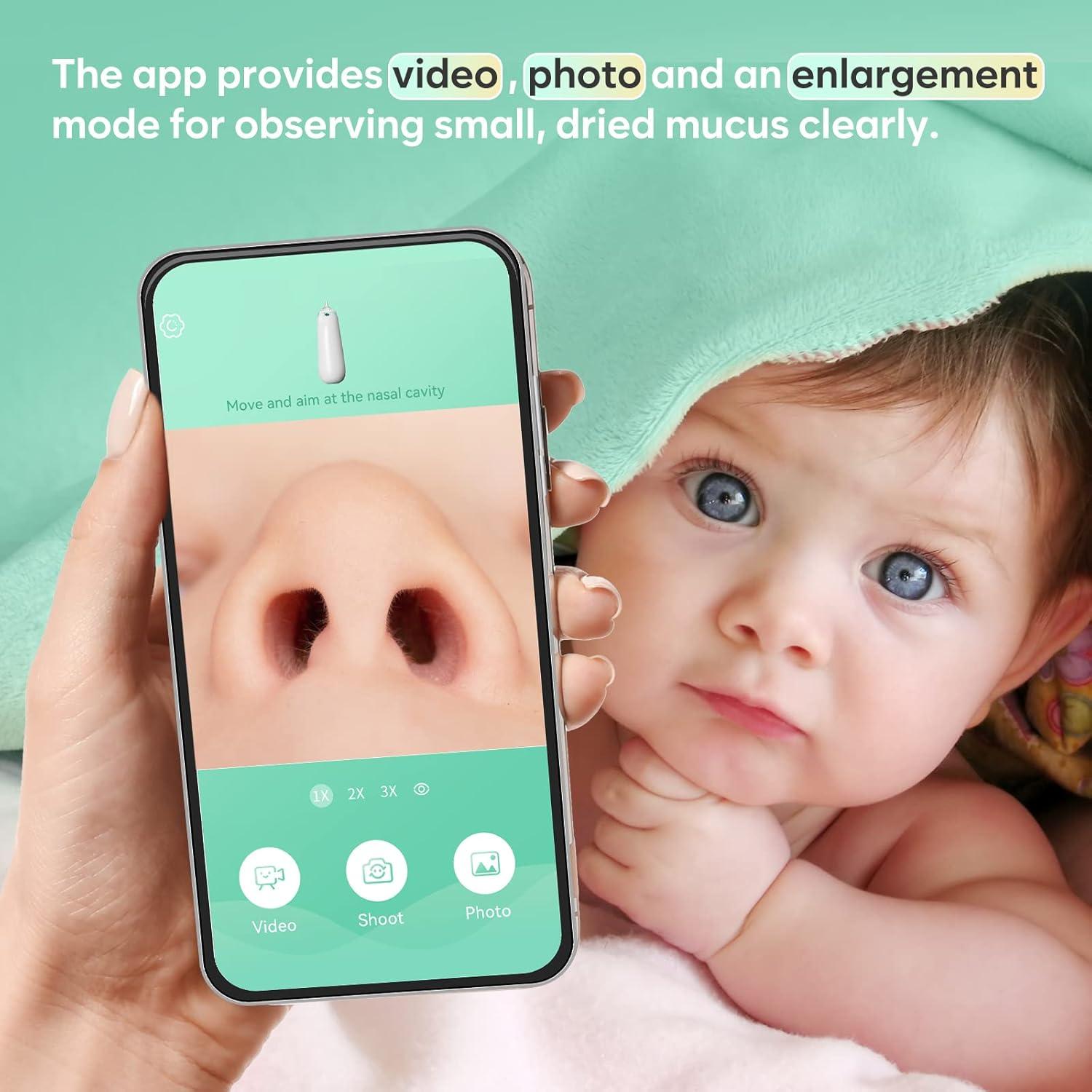 Aspirador Nasal Eléctrico Easy@Home con Cámara y App