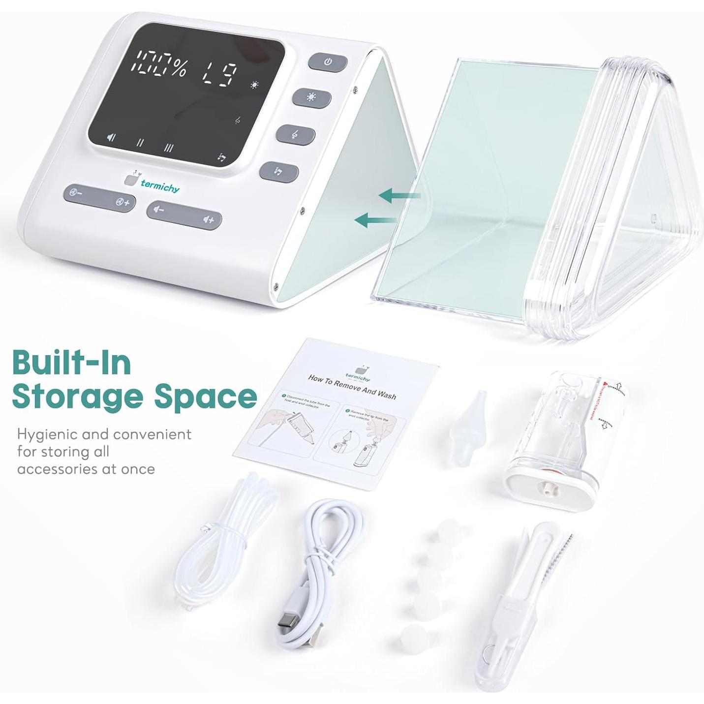 Aspirador Nasal Eléctrico Termichy BC-023 para Bebés - 9 Niveles de Succión