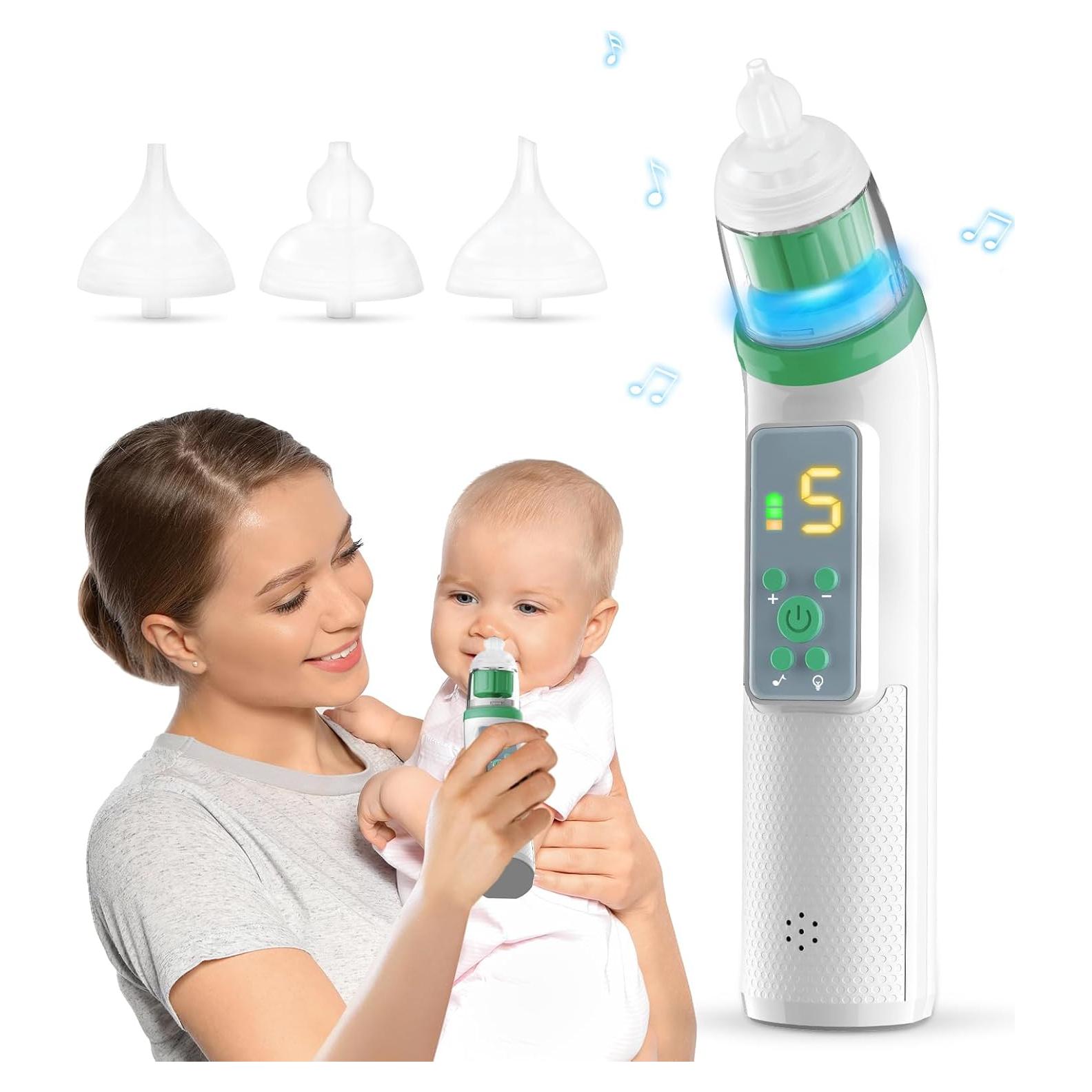 Aspirador Nasal Eléctrico Okimos OKI_6 Verde Profundo 5 Niveles