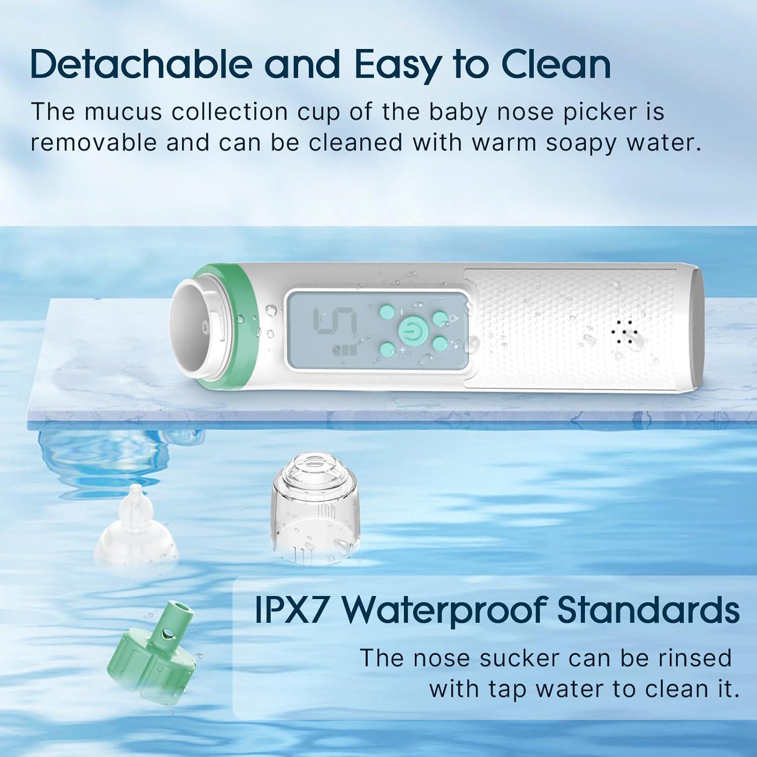 Aspirador Nasal Eléctrico Okimos OKI_6 Verde Profundo 5 Niveles