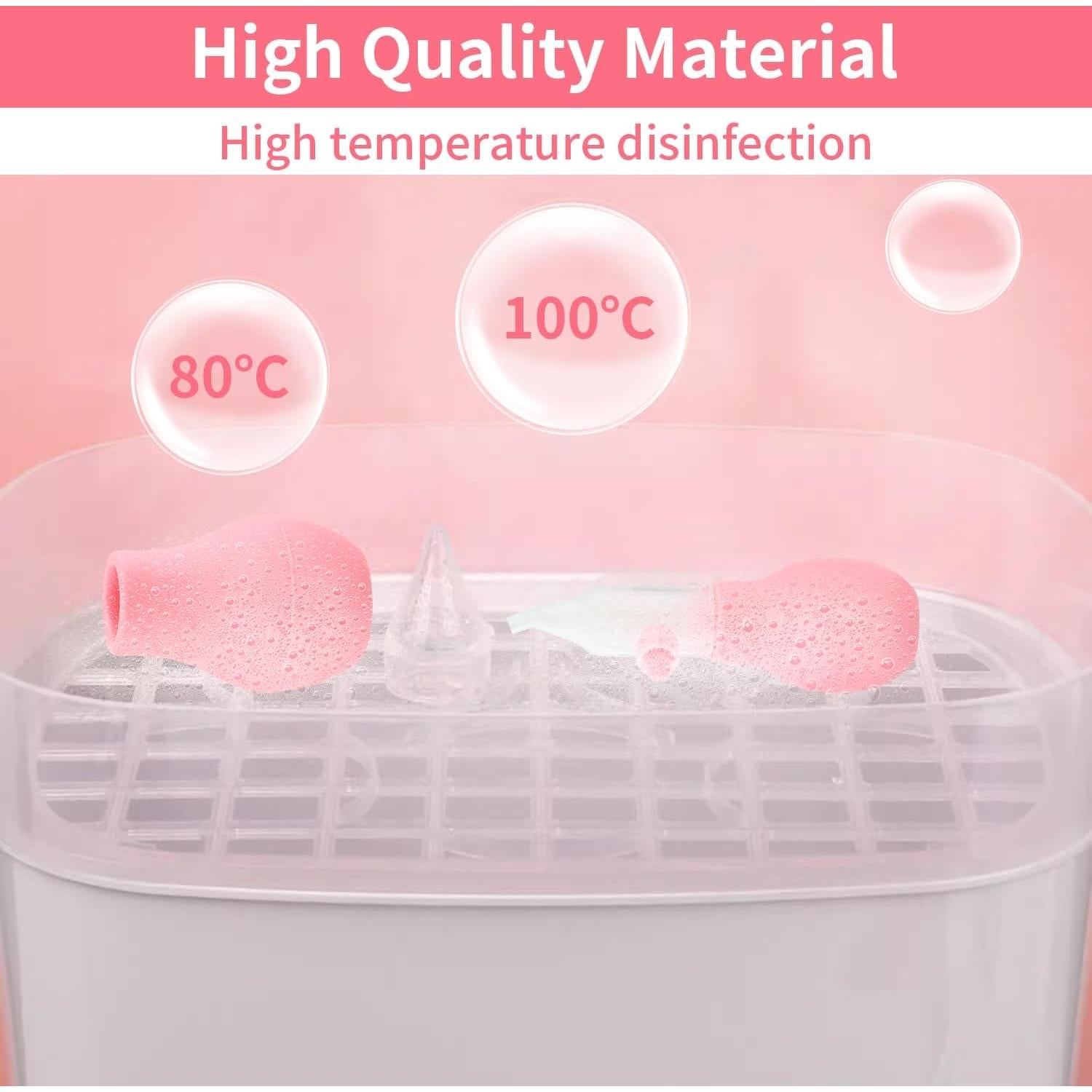 Aspirador Nasal de Silicona iHoven NAH-4 para Bebés