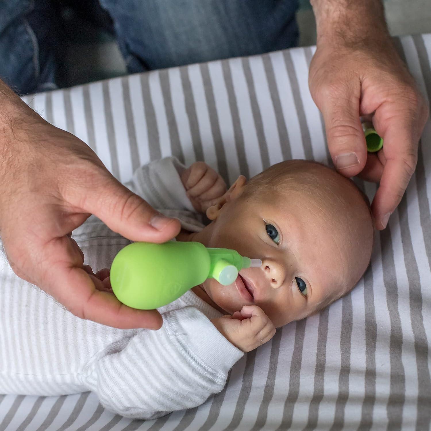 Aspirador Nasal Bulbo Green Sprouts de Silicona y Planta