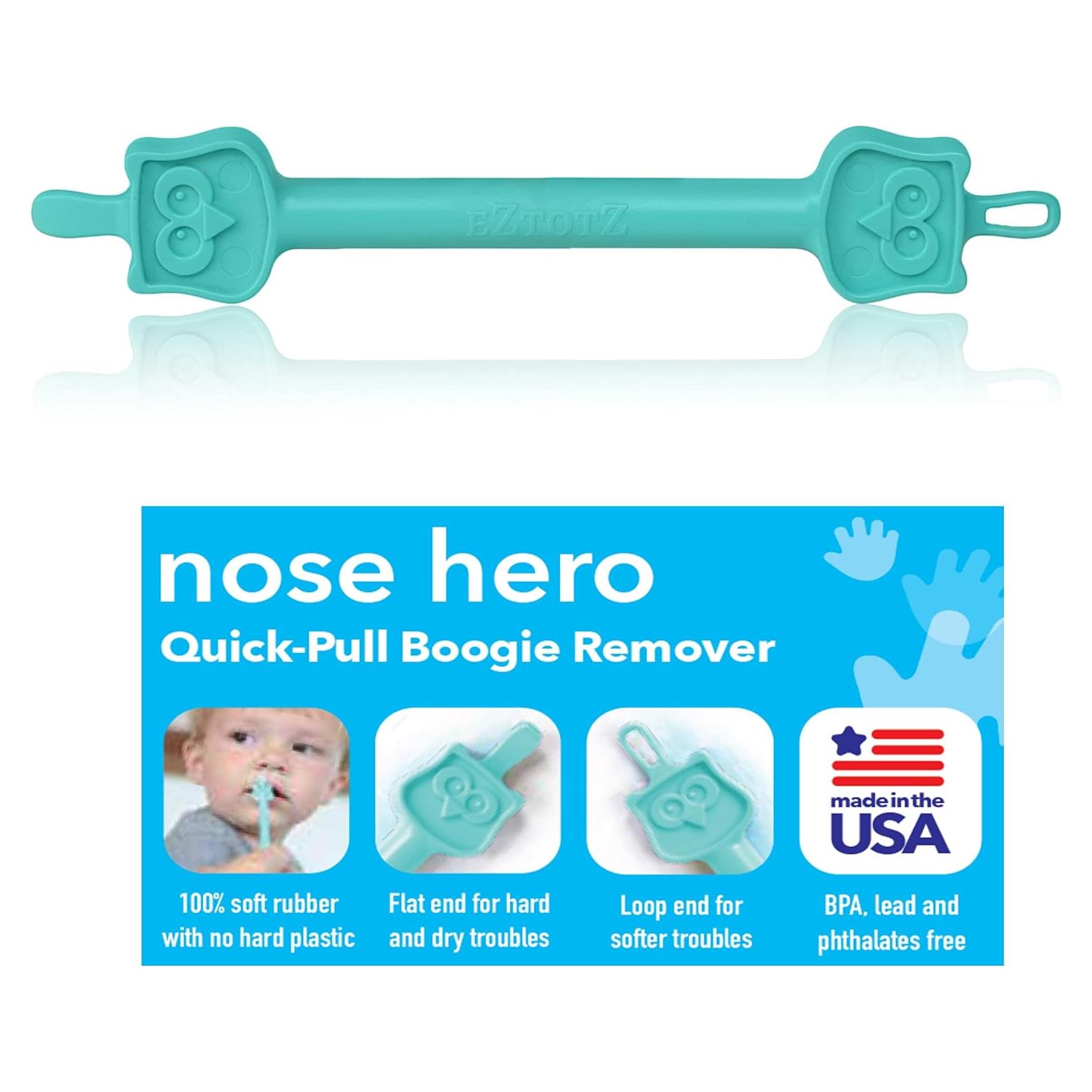 Nose Hero - Limpiador Nasal y de Oídos para Bebés - Caucho Flexible