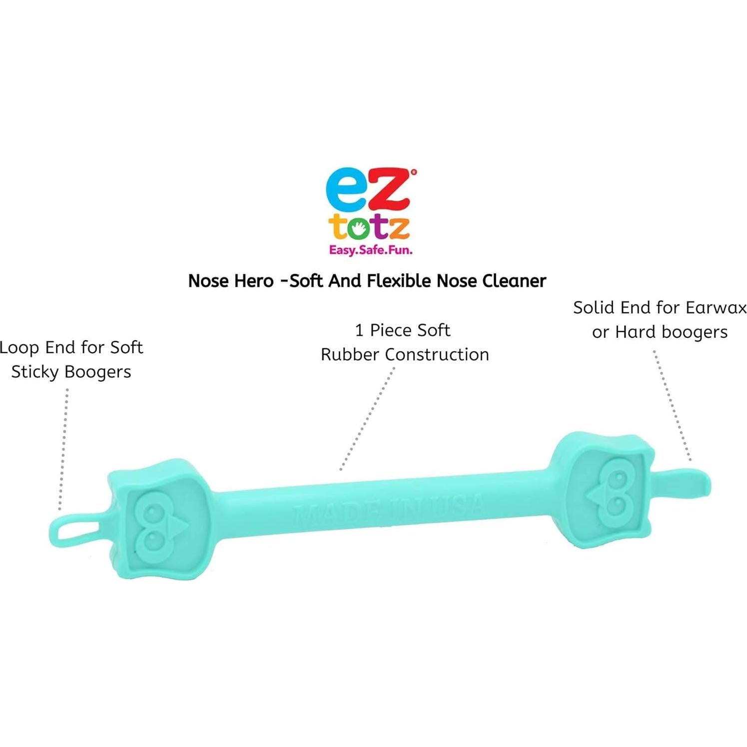 Nose Hero - Limpiador Nasal y de Oídos para Bebés - Caucho Flexible