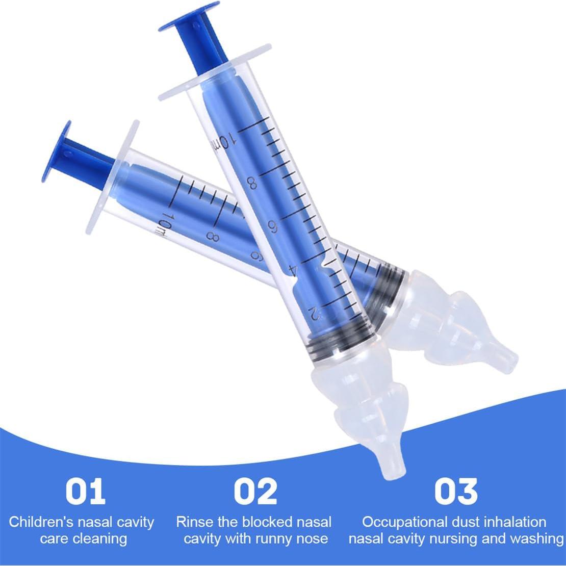 Irrigador Nasal Portátil YJWZWE para Bebé 10ml Silicona 2Pcs