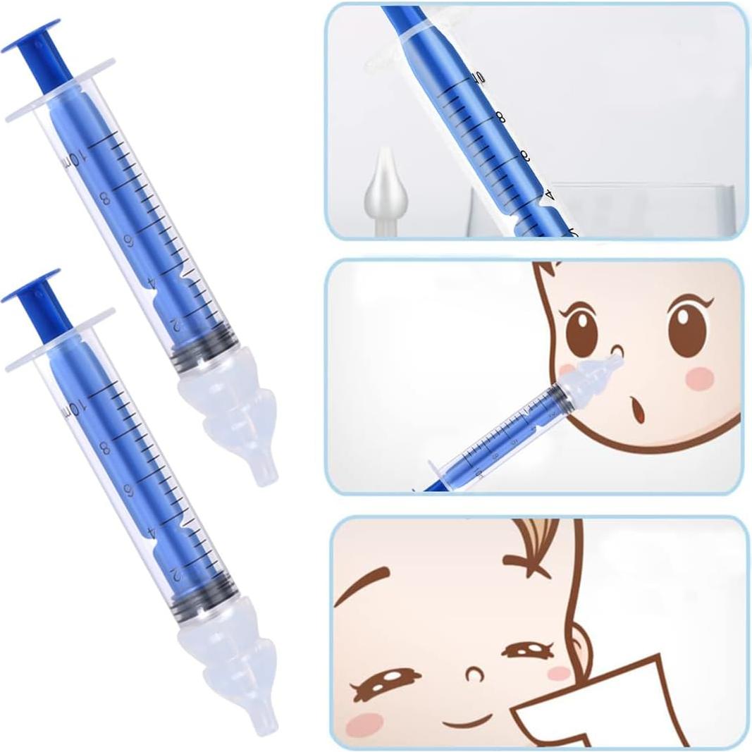 Irrigador Nasal Portátil YJWZWE para Bebé 10ml Silicona 2Pcs