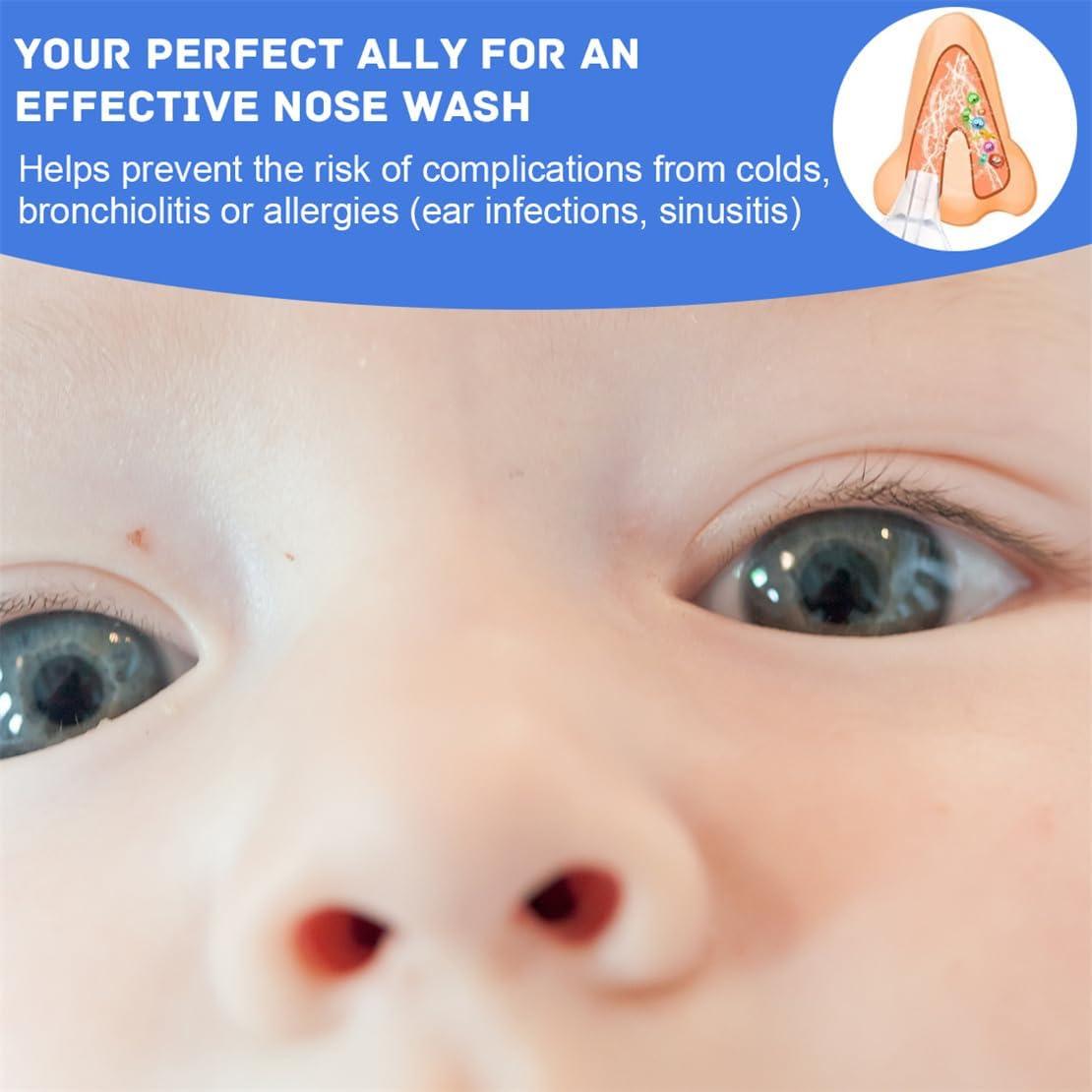 Irrigador Nasal Portátil YJWZWE para Bebé 10ml Silicona 2Pcs